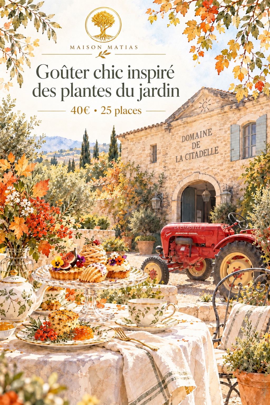Parenth�se botanique, aquarelle et gourmandise � Maison Matias