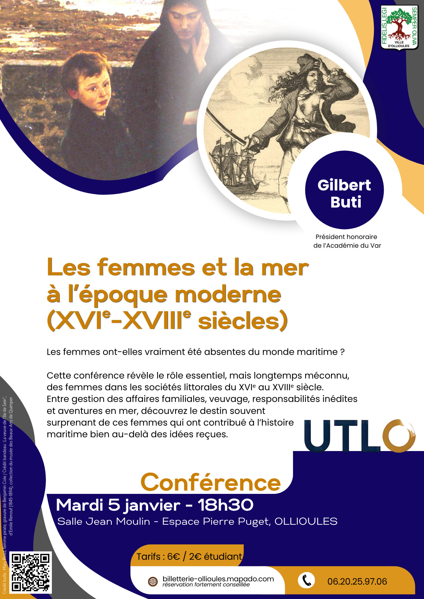 UTLO - Conf�rence : Les femmes et la mer � l��poque moderne (XVIe-XVIIIe si�cle)