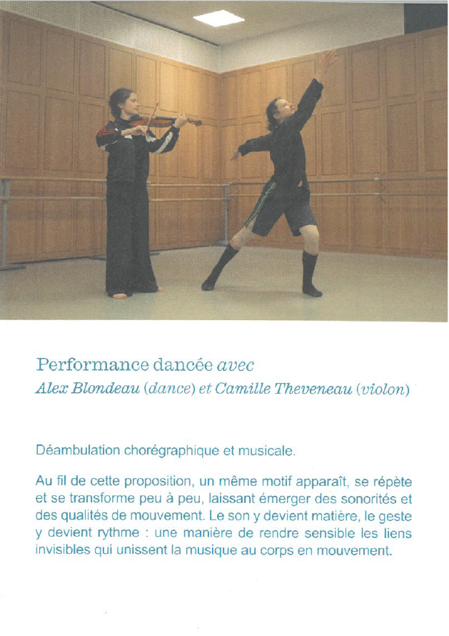 Performance dans�e � Fondation Thalie