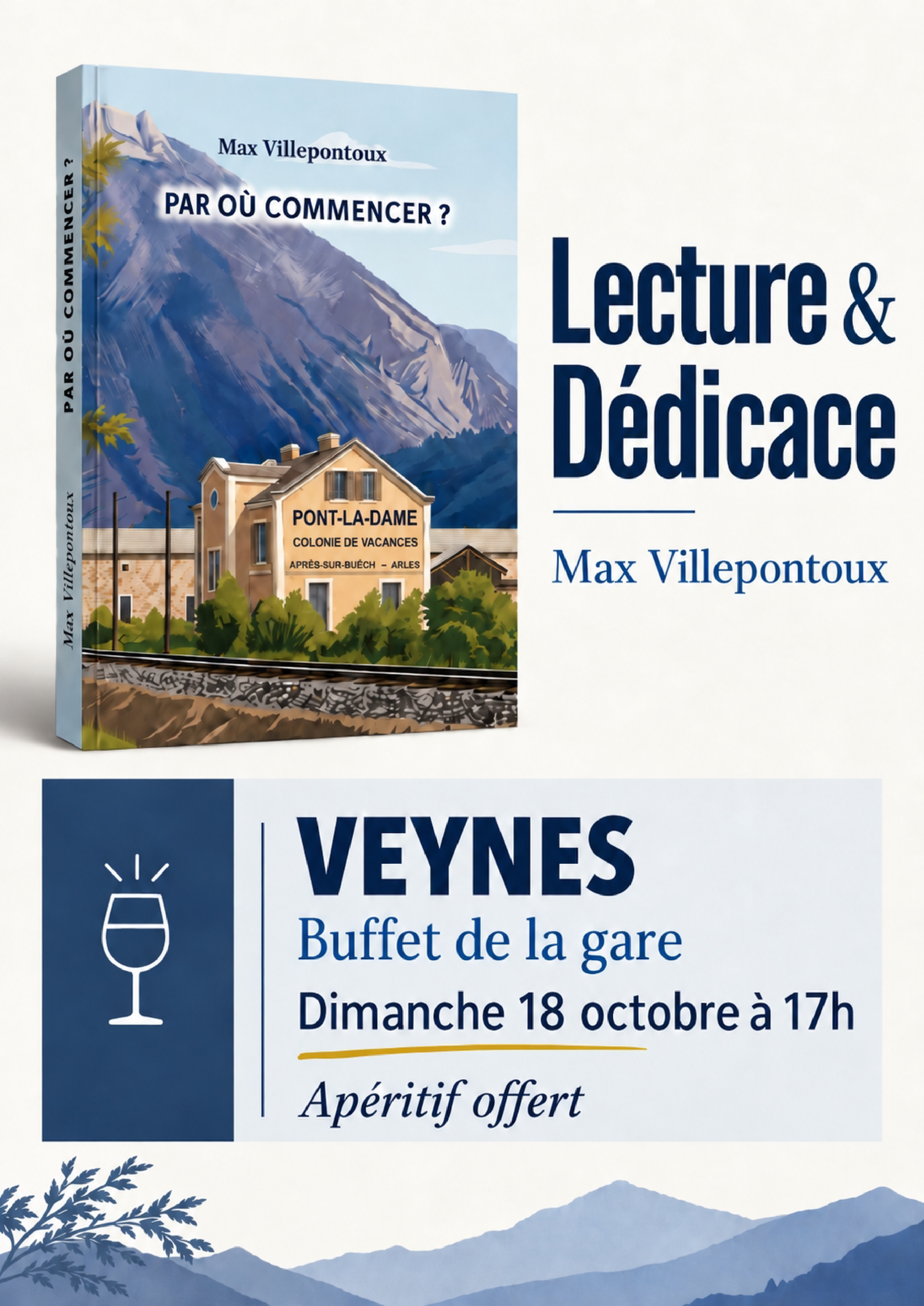 Lecture, d�dicace et ap�ro 