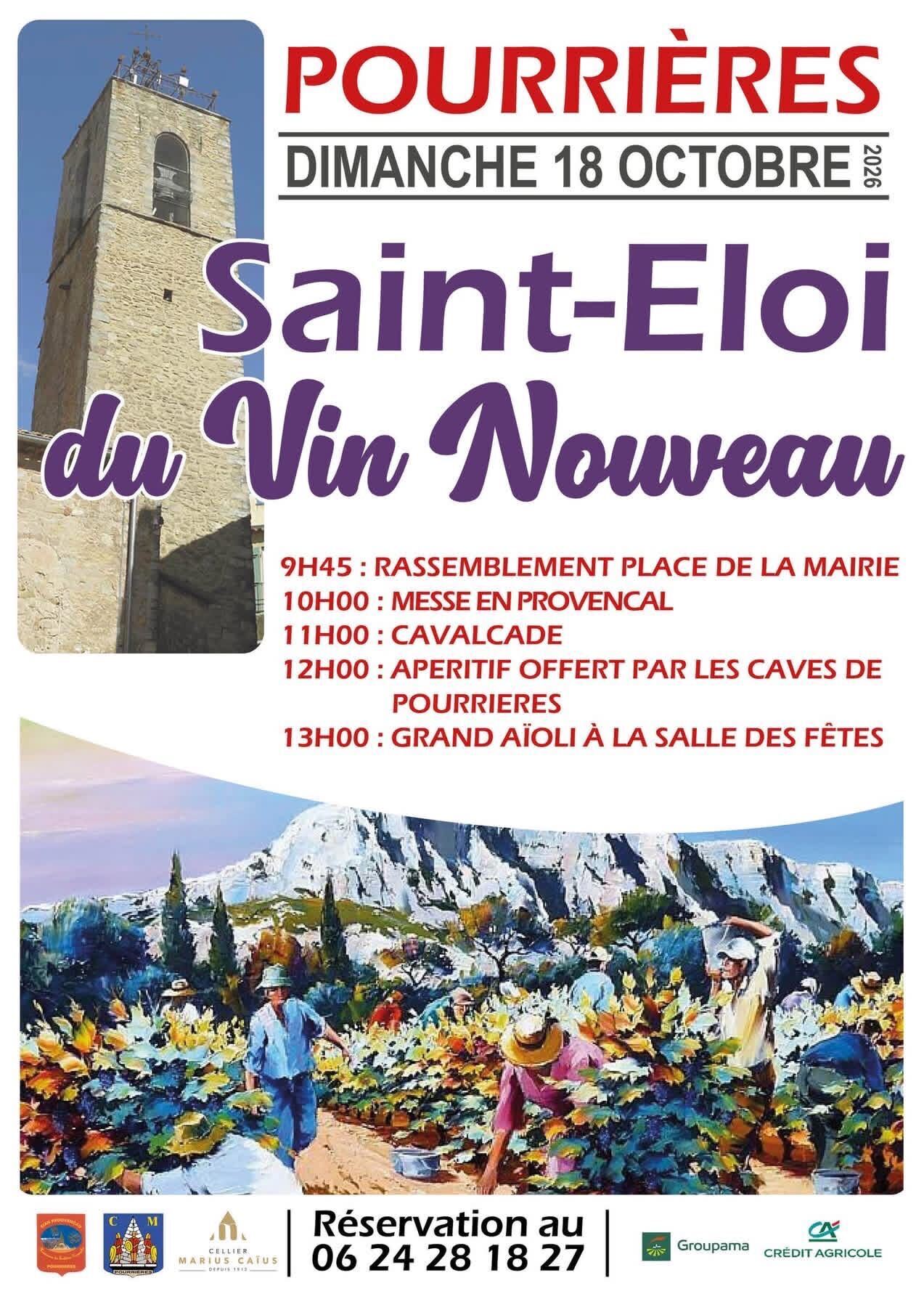 F�te de la Saint Eloi du vin nouveau : messe, cavalcade, a�oli