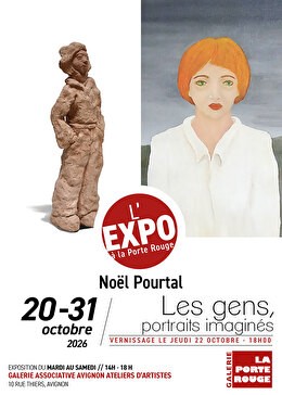 Exposition de No�l Poutal - Les gens, portraits imagin�s