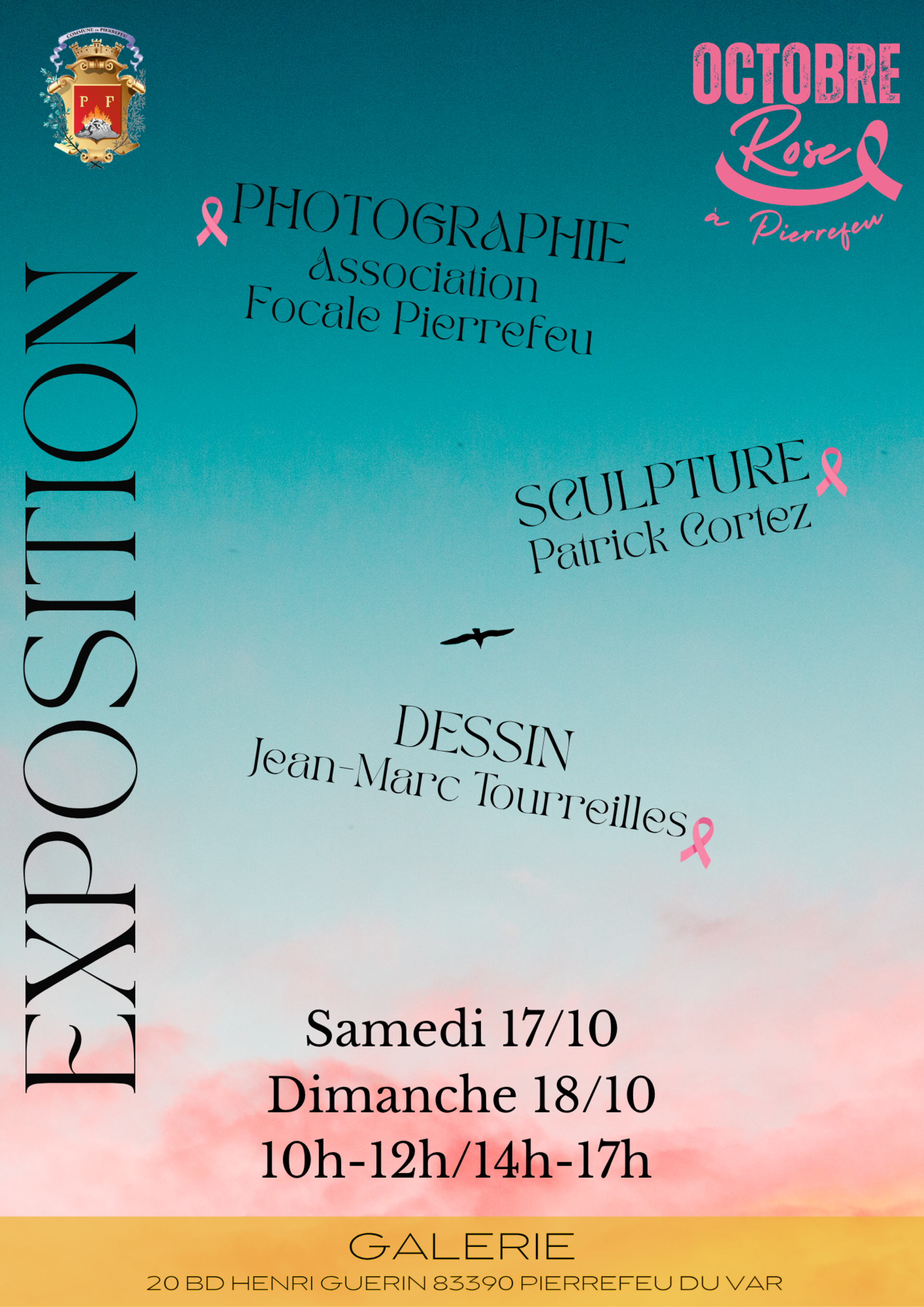 Exposition photo sculpture et dessin de Focale Pierrefeu
