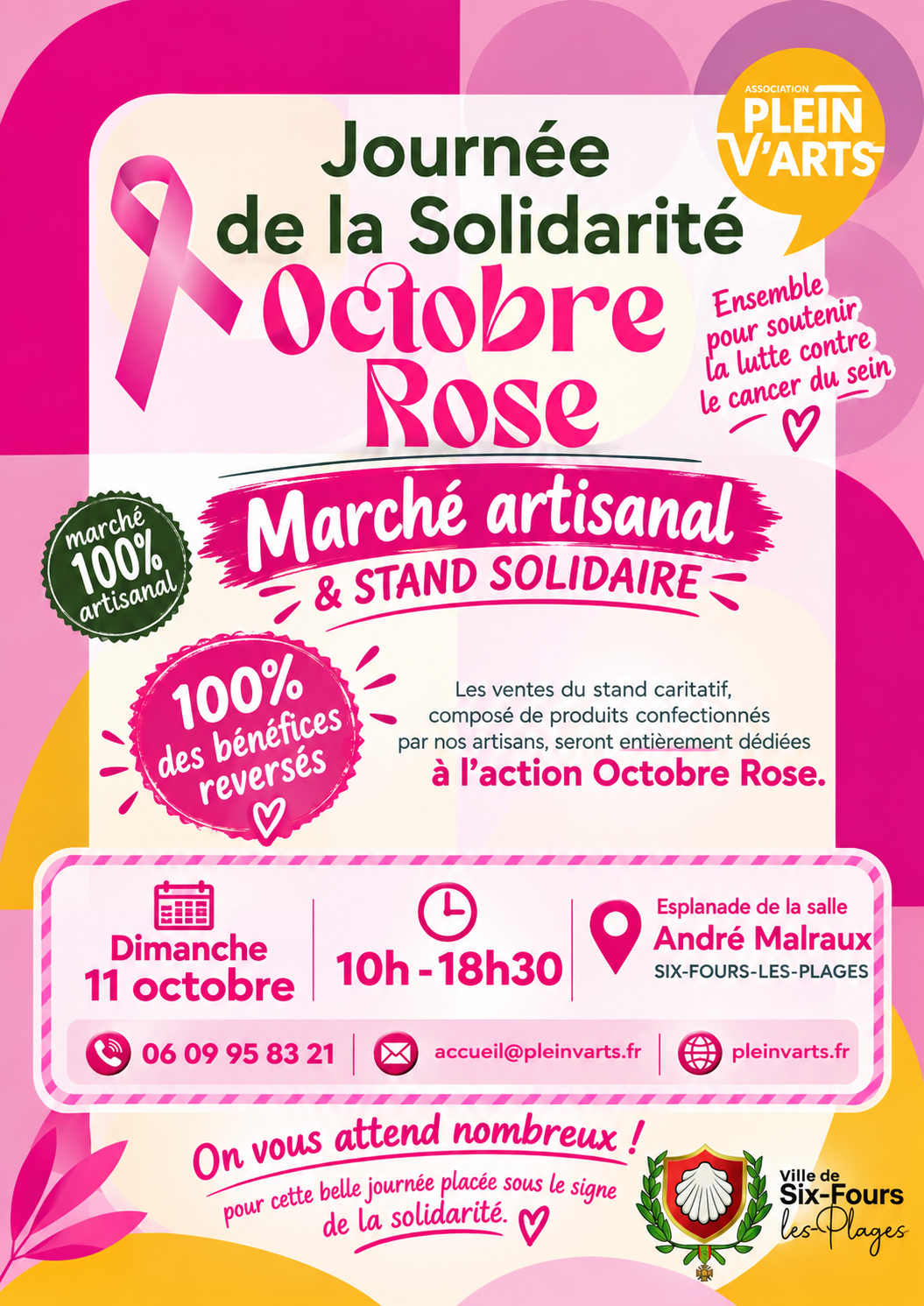 Octobre Rose : March� Artisanal & Stand Solidaire