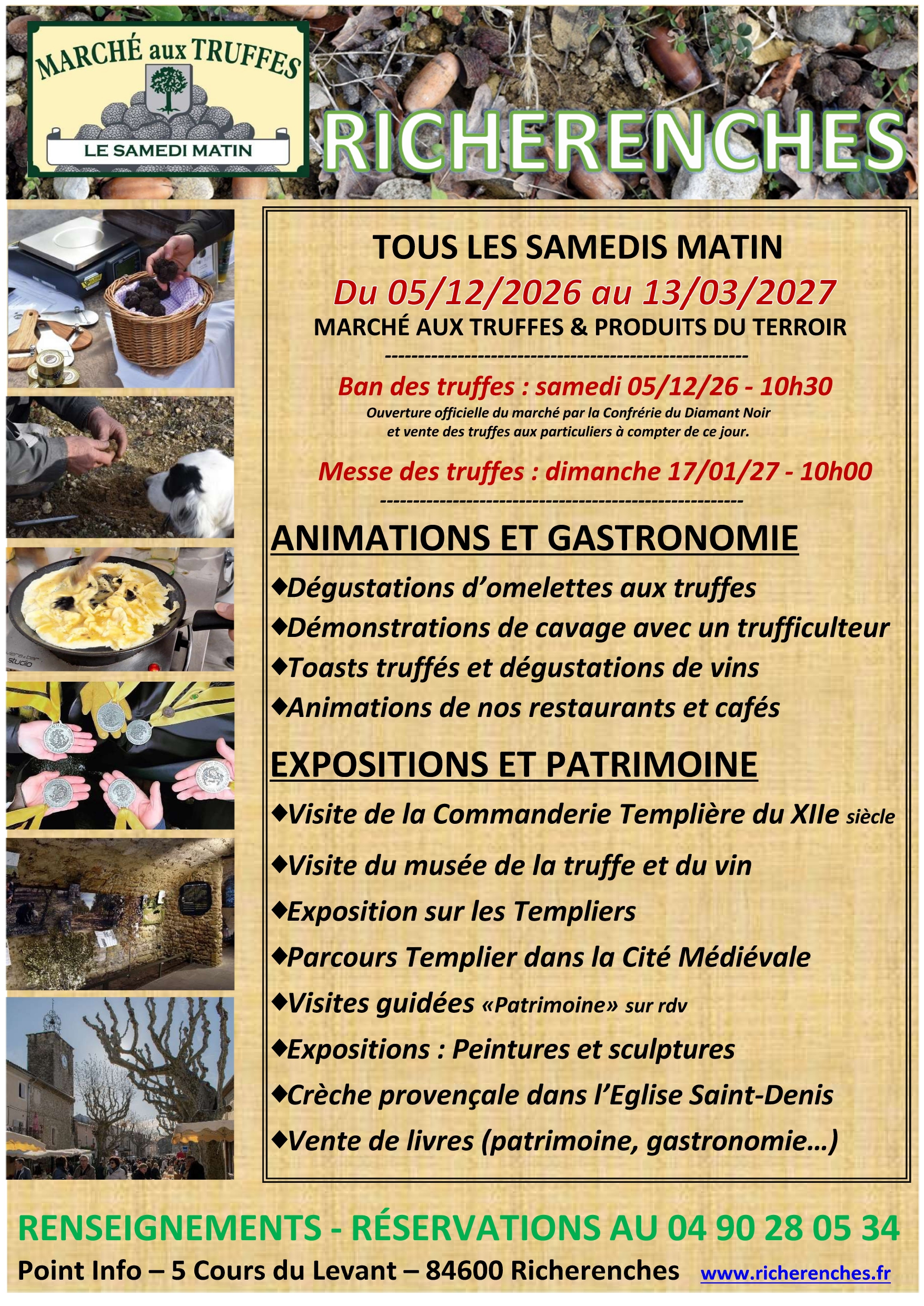 Animations � Richerenches autour de la truffe