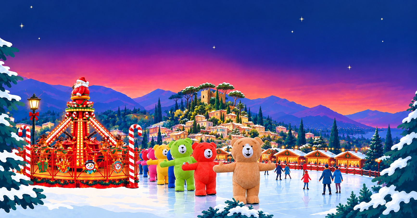No�l dans le village pr�f�r� des Fran�ais : parade, spectacle et concert