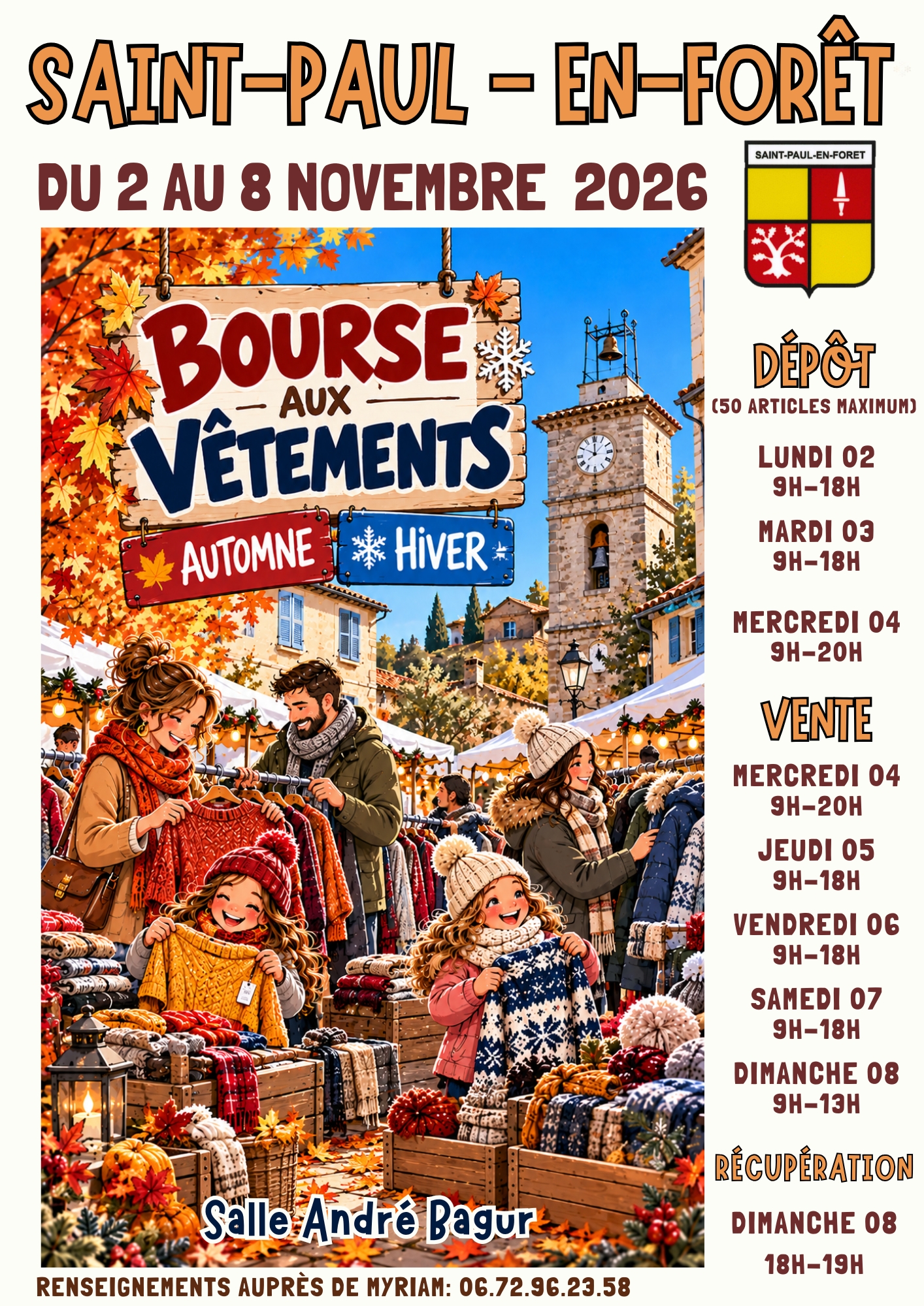 BOURSE AUX V�TEMENTS Automne/Hiver