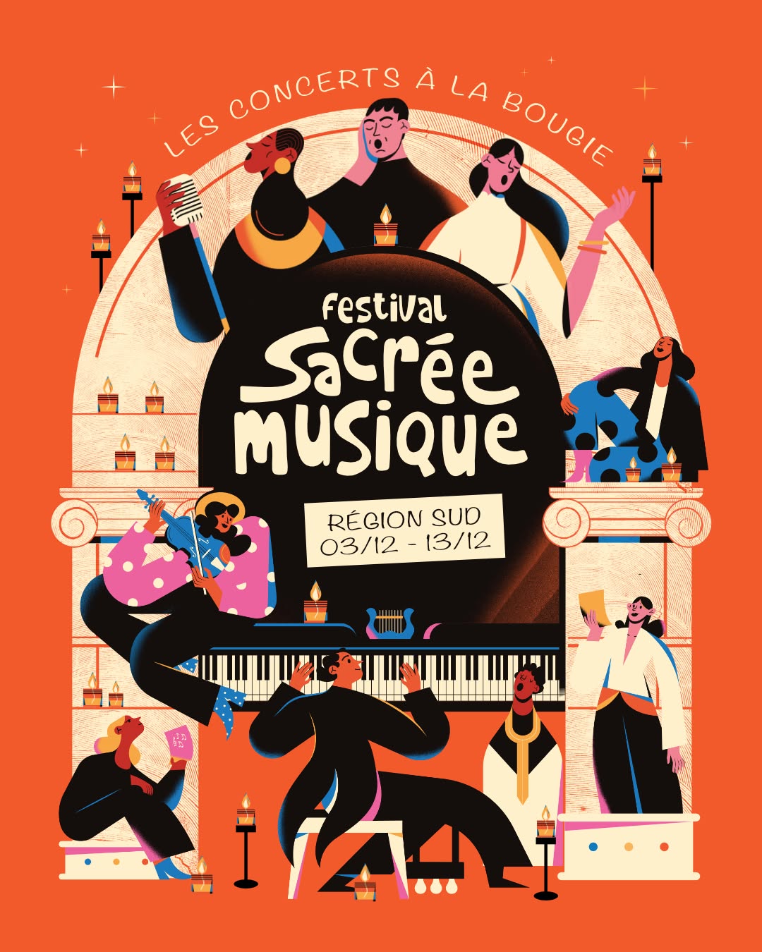 Concert - Les Ch�rubins Gospel � la bougie - Festival Sacr�e Musique 2026