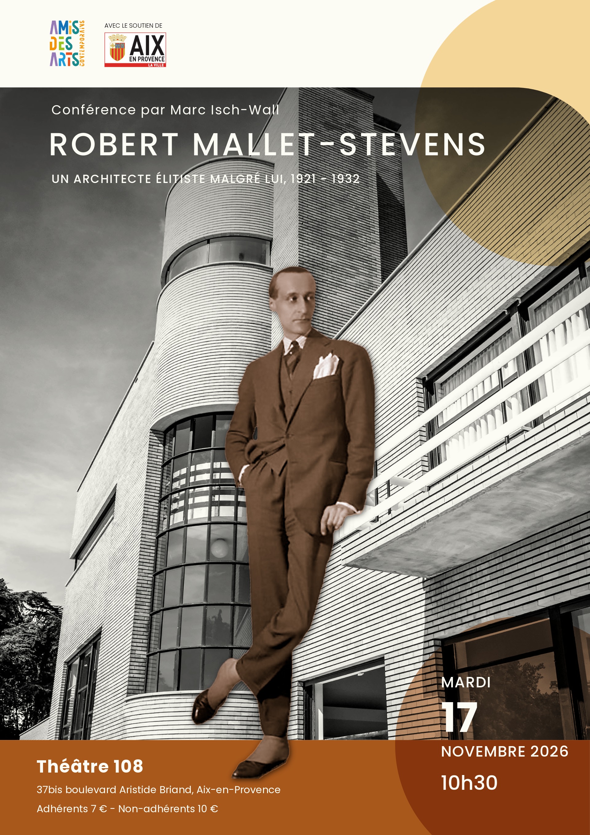 Conf�rence - Roberts Mallet-Stevens, un architecte �litiste malgr� lui (1921-1932)