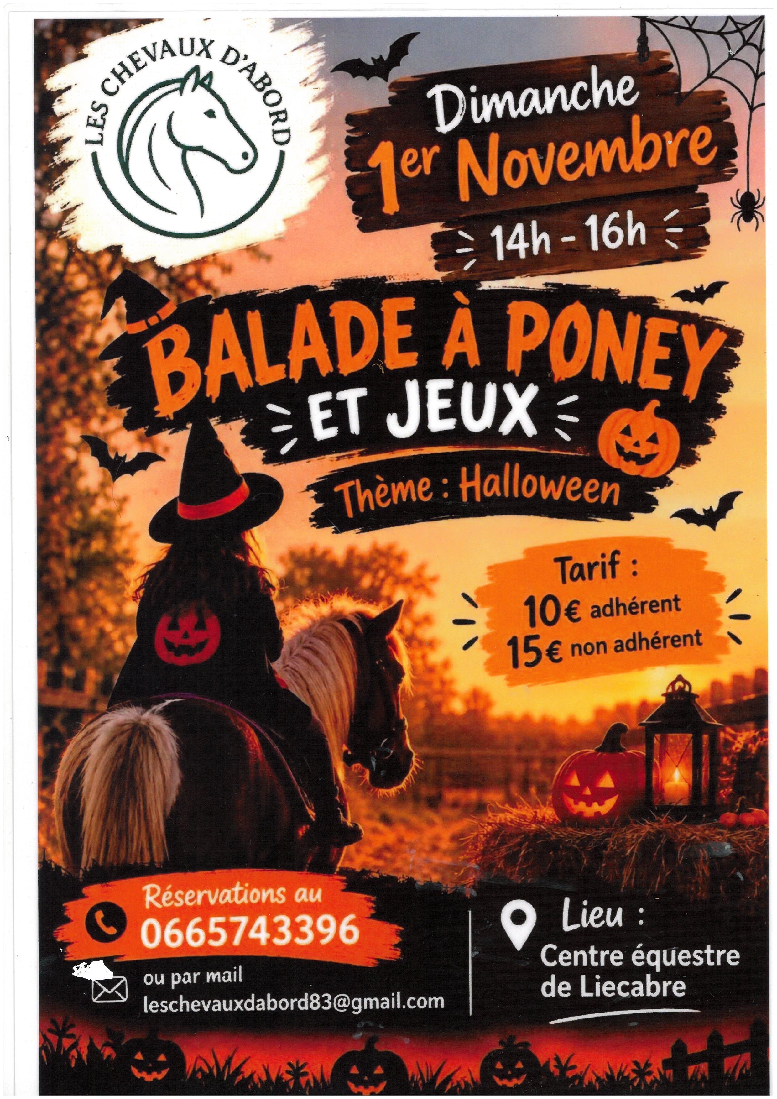 Halloween- Balade � poney et jeux
