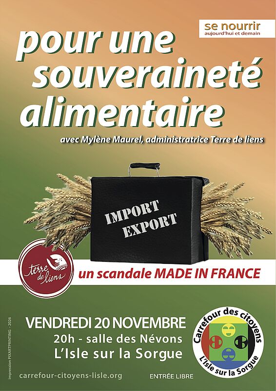 Pour une souverainet� alimentaire