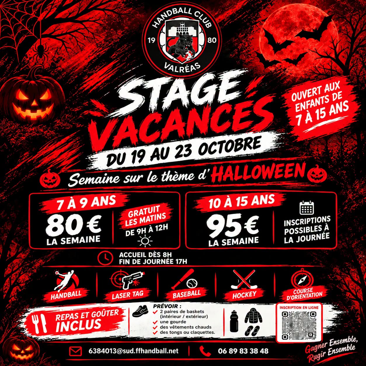 Stage vacances handball et multisports avec le Handball Club Valr�as (HBCV)