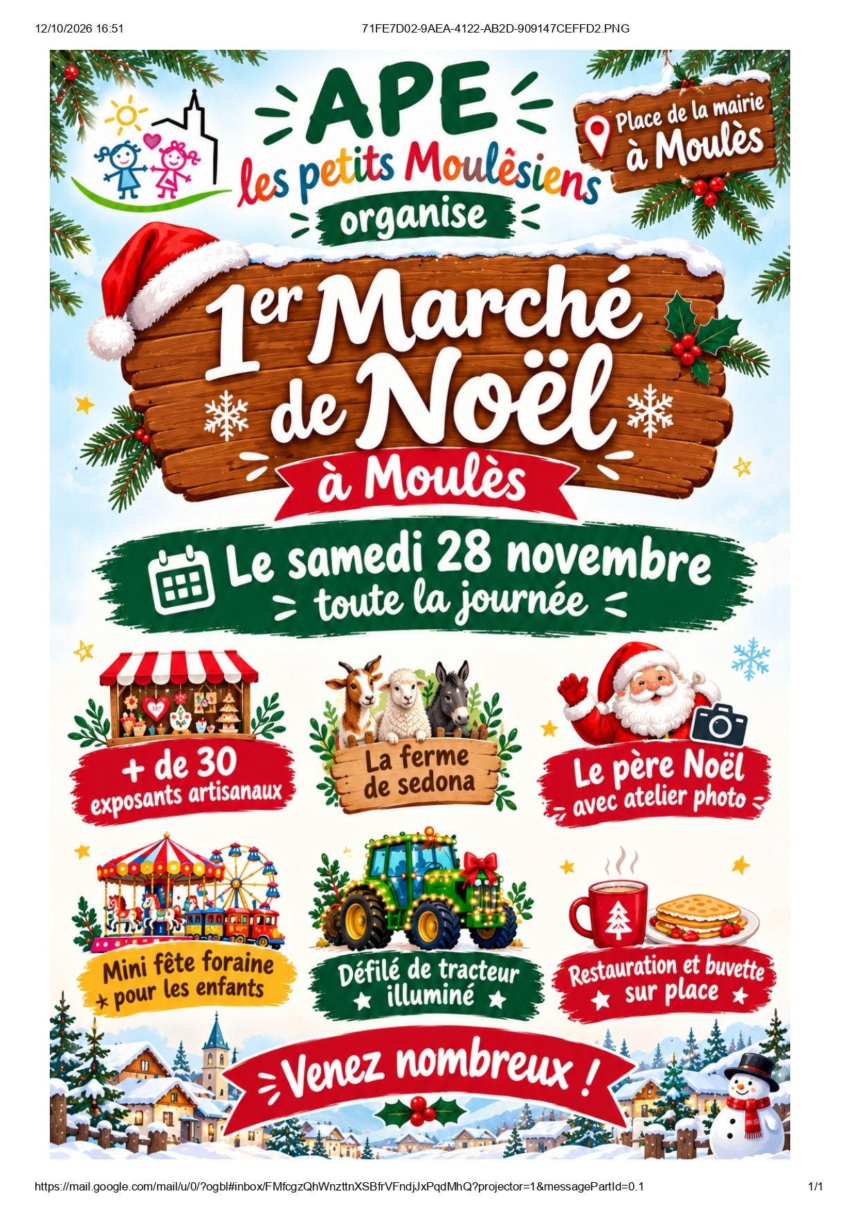 March� de No�l de Moul�s