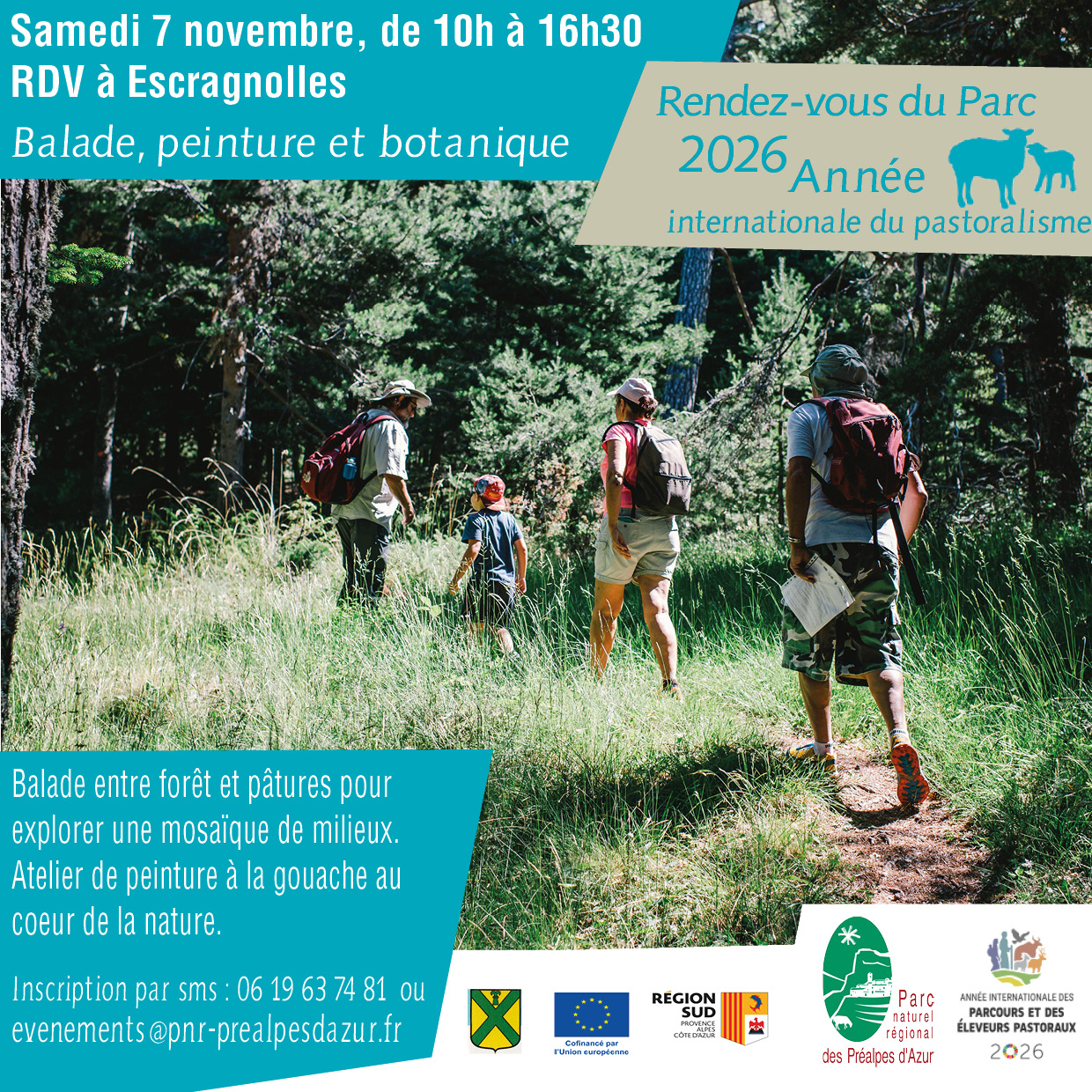 Rendez-vous du Parc : Balade, peinture et botanique � Escragnolles