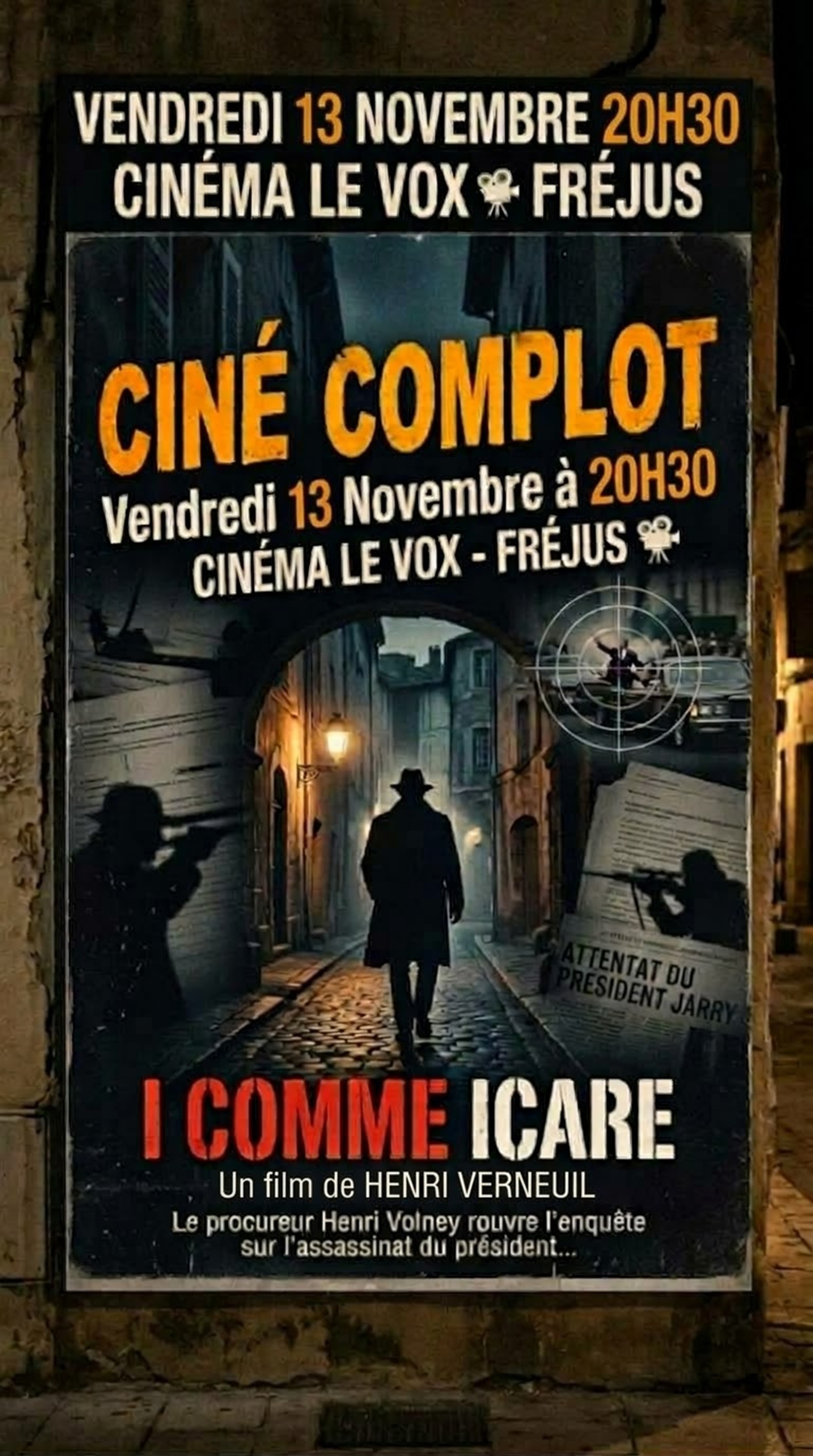 CINE COMPLOT AU CINEMA LE VOX