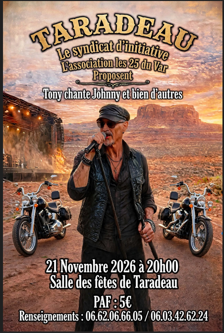 Concert rock . Tony chante Johnny