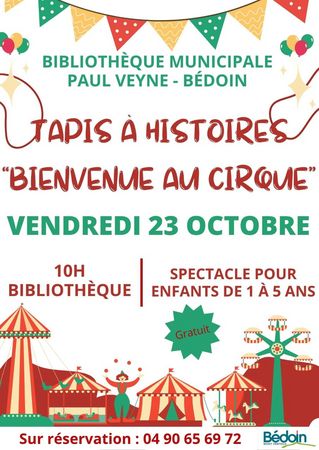Contes du tapis :  Bienvenue au cirque