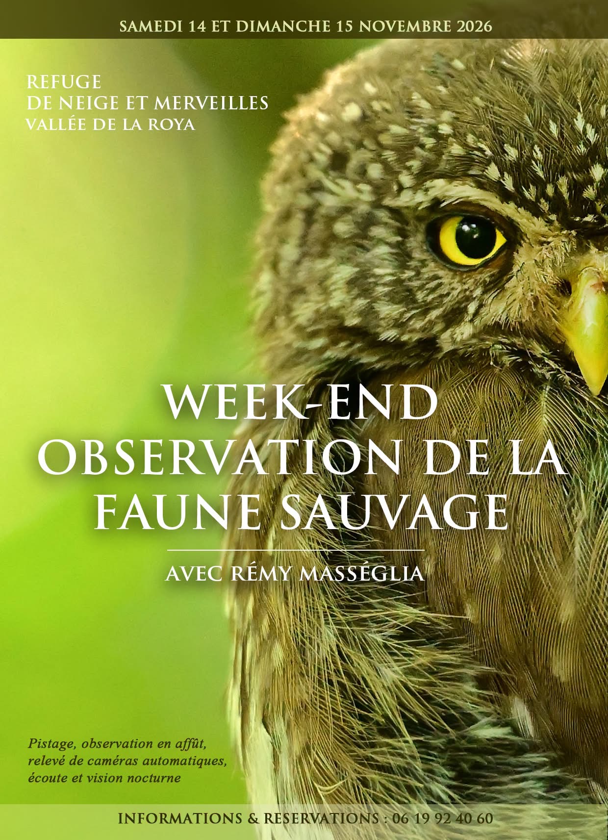 Week-end observation de la faune sauvage avec Remy Masseglia