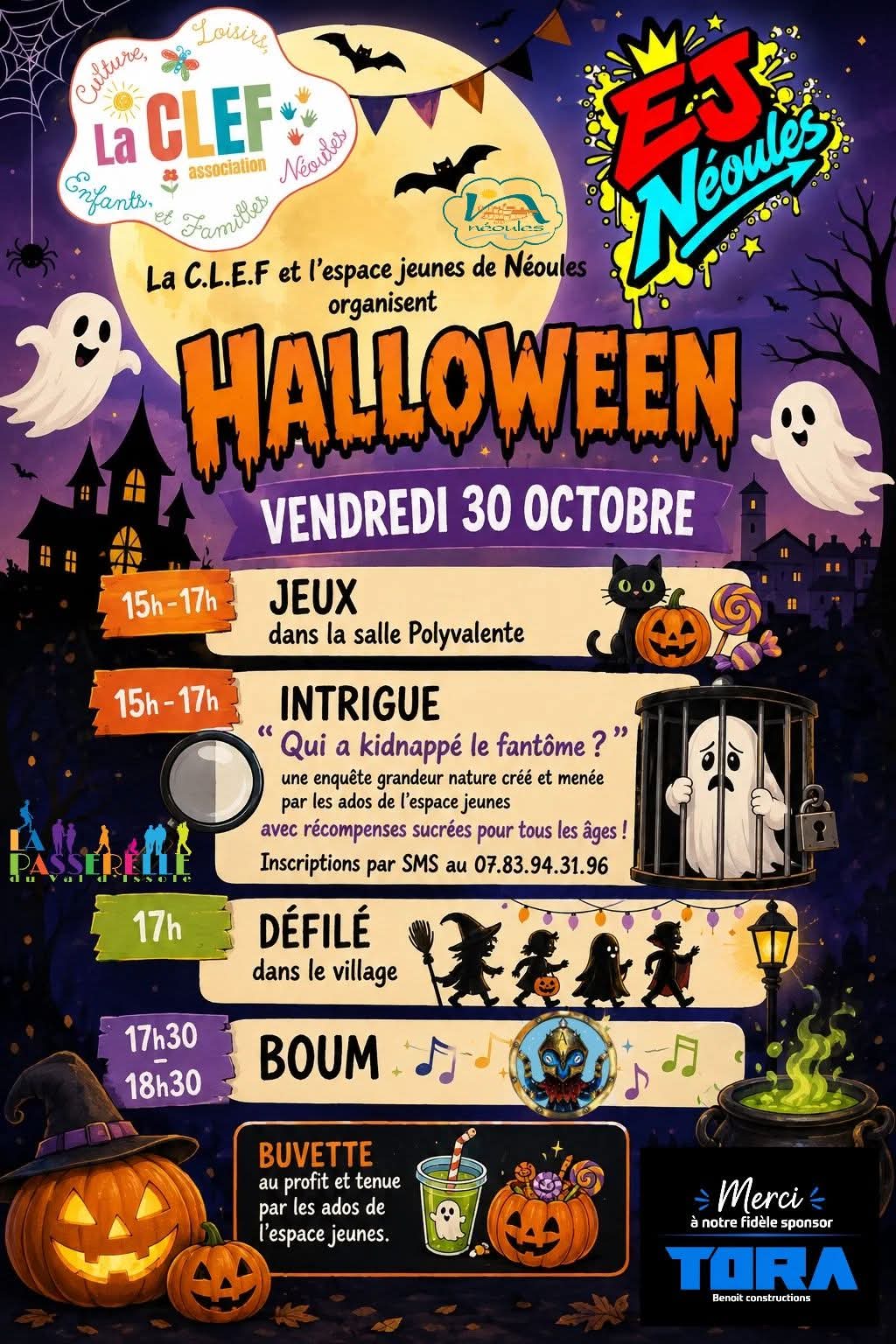 Journ�e Halloween : jeu, d�fil�, boum