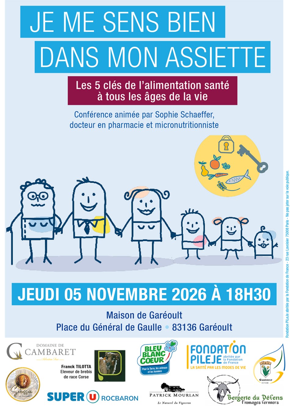 Conf�rence : Je me sens bien dans mon assiette