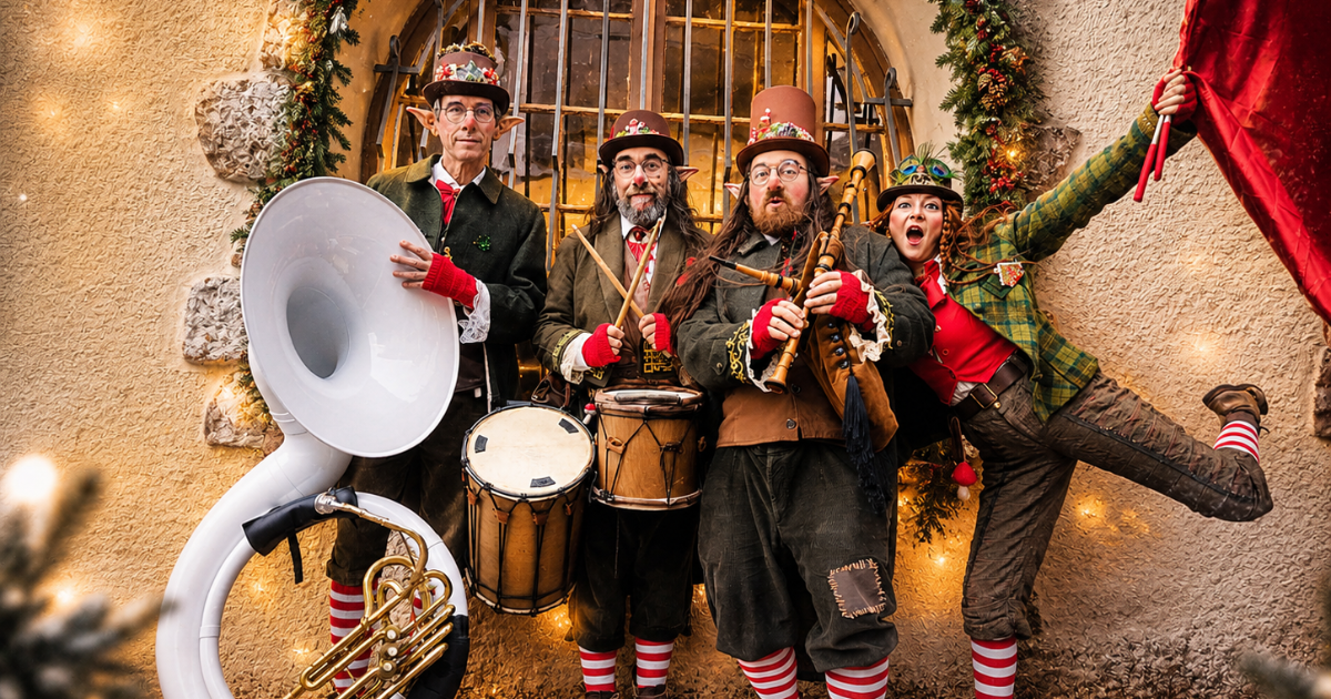 No�l dans le village pr�f�r� des Fran�ais : retraite aux flambeaux et animation musicale