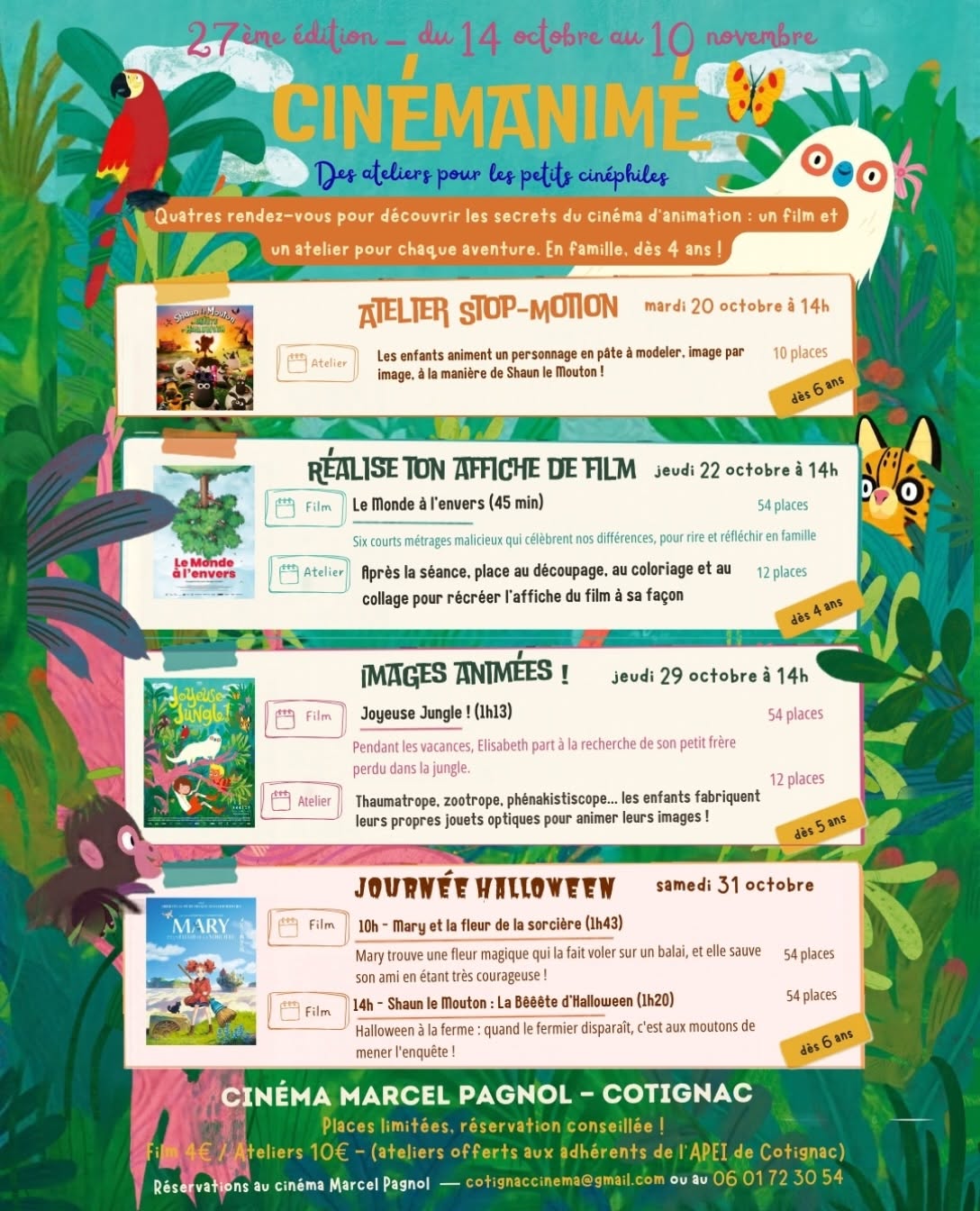 Ateliers enfants : Cin�manim� (d�s 4 ans)