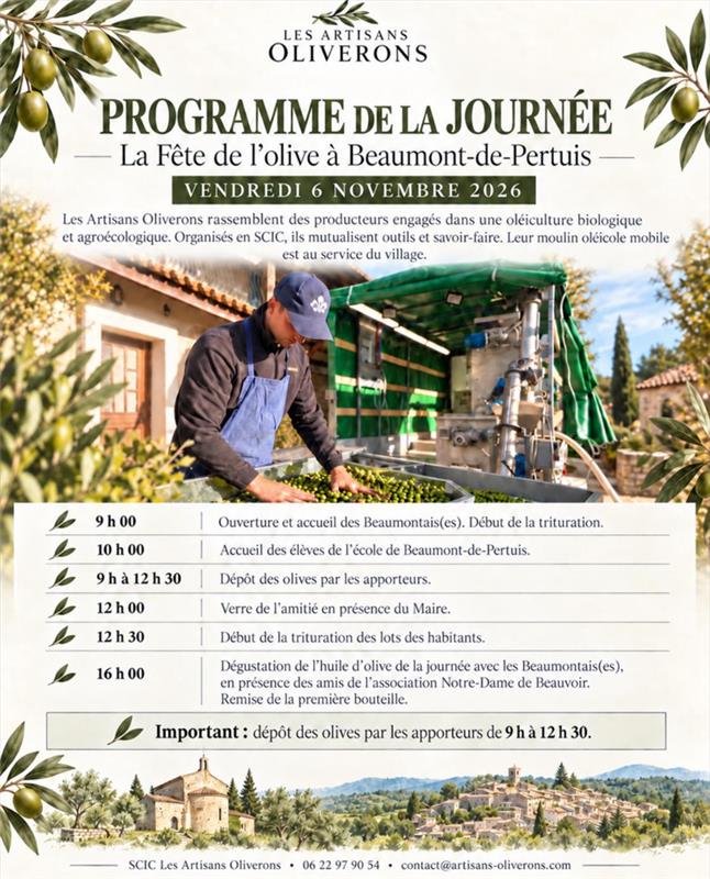La F�te des Olives   � Beaumont de Pertuis