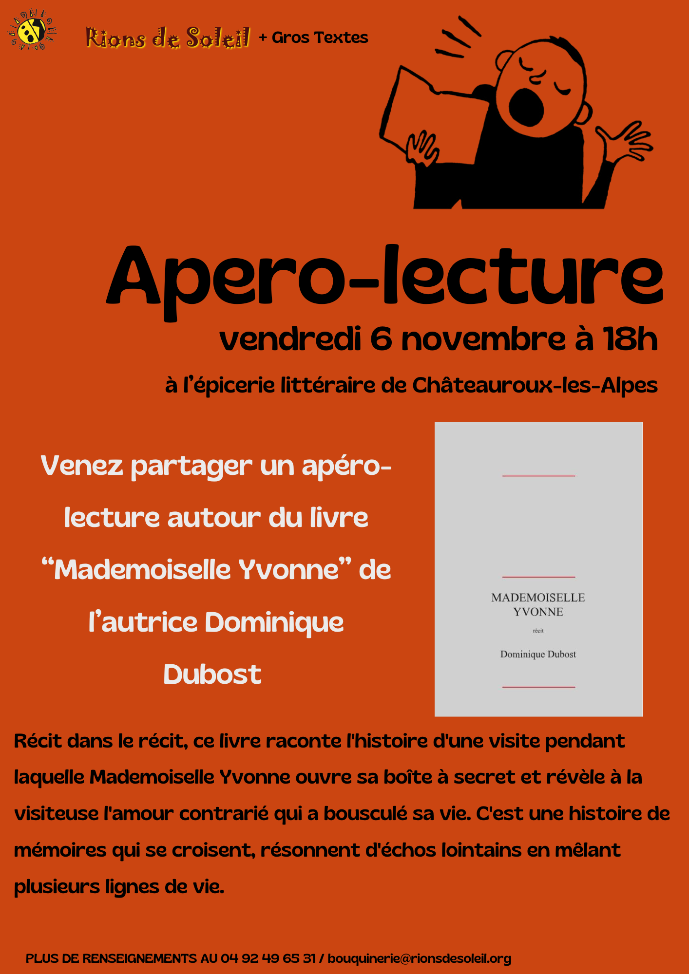 Ap�ro lecture � Mademoiselle Yvonne de Dominique Dubost