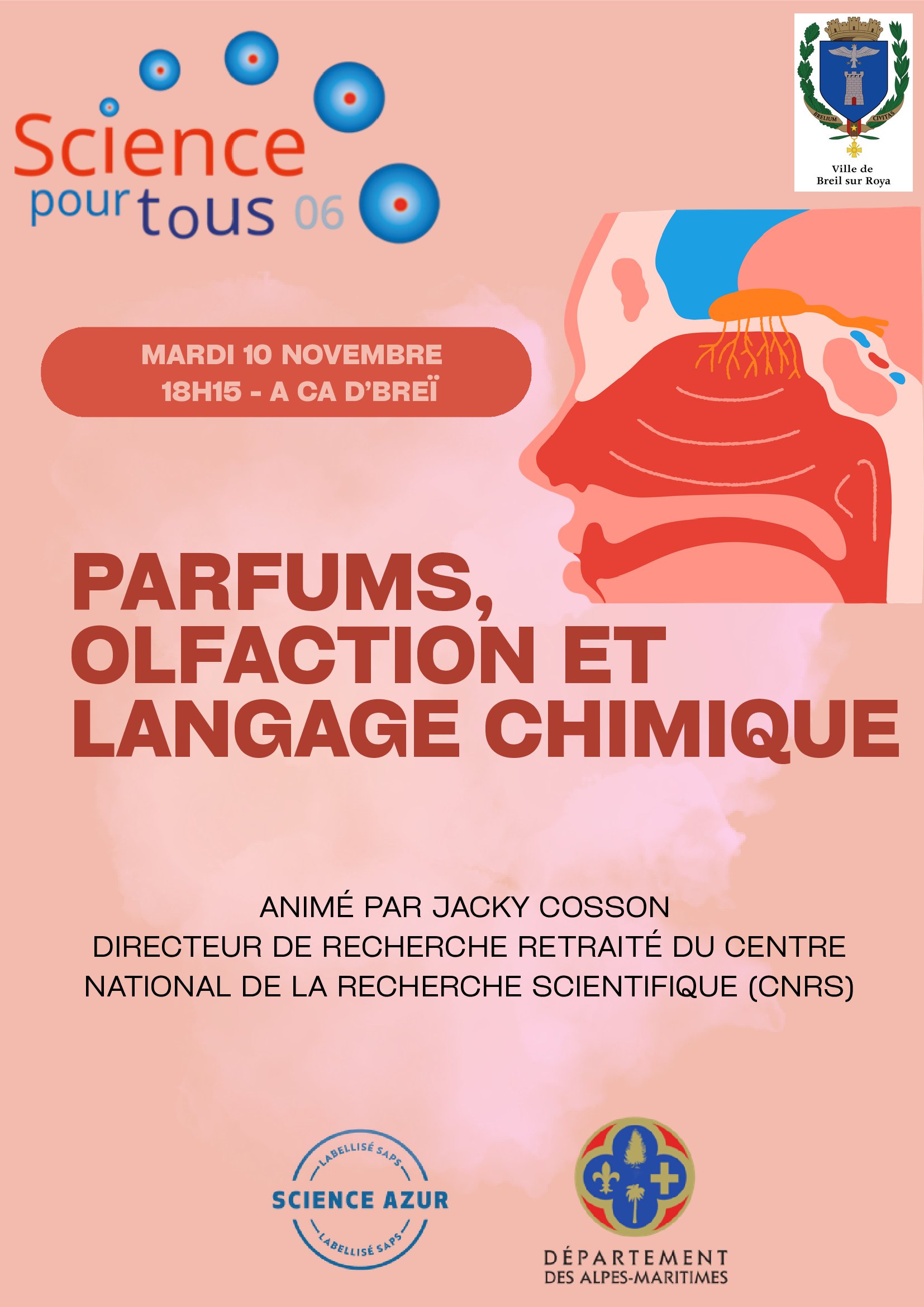 Science pour tous : Parfums, olfaction et langage chimique