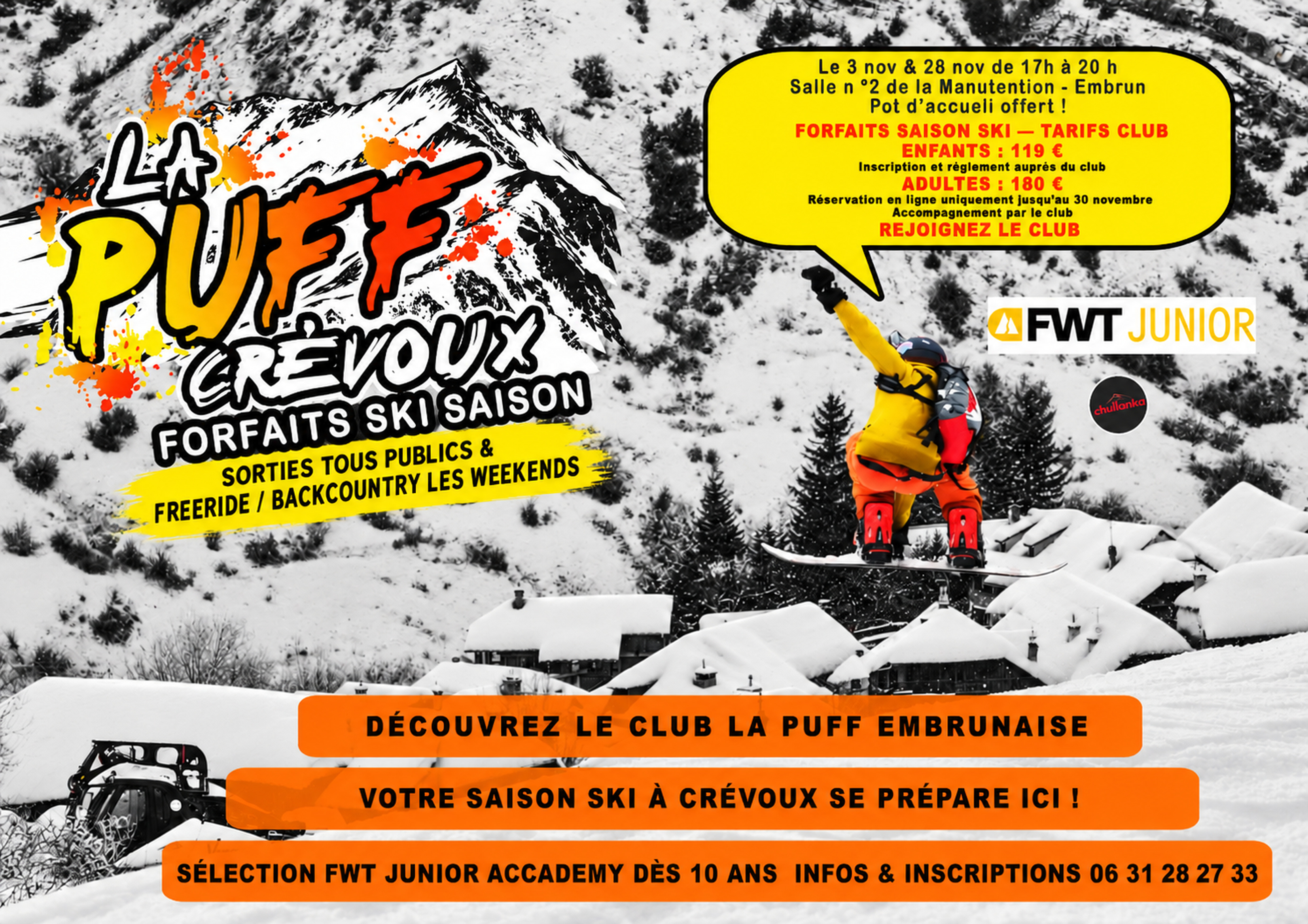 D�couvrez Le club La Puff Embrunaise et pr�parez votre saison � Cr�voux !
