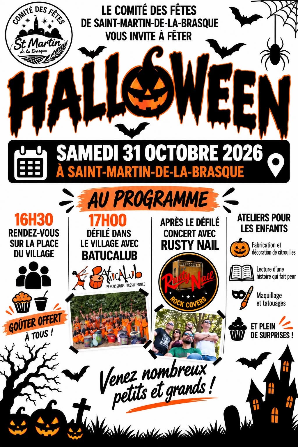HALLOWEEN S�INVITE � SAINT-MARTIN-DE-LA-BRASQUE !