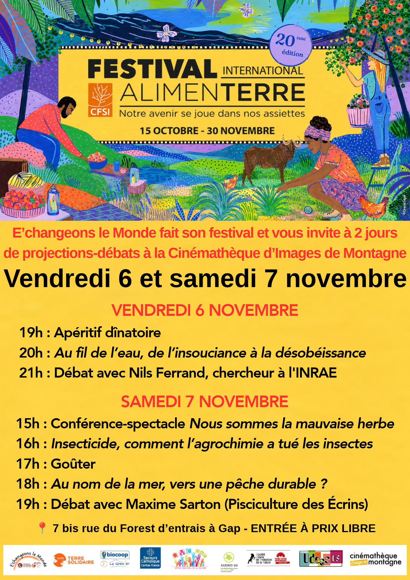 E'changeons le Monde pr�sente son festival Alimenterre