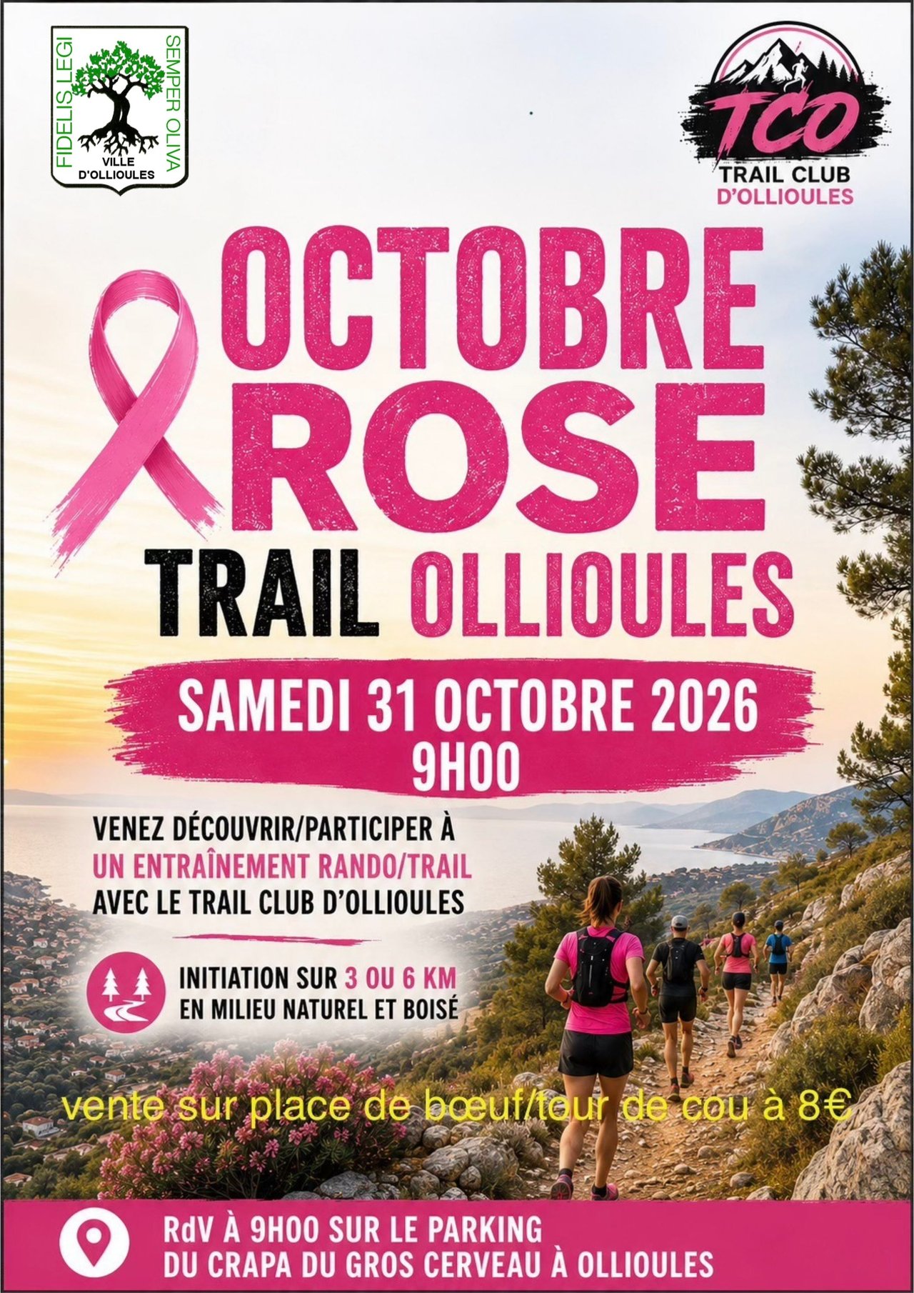 Octobre Rose : Trail Ollioules