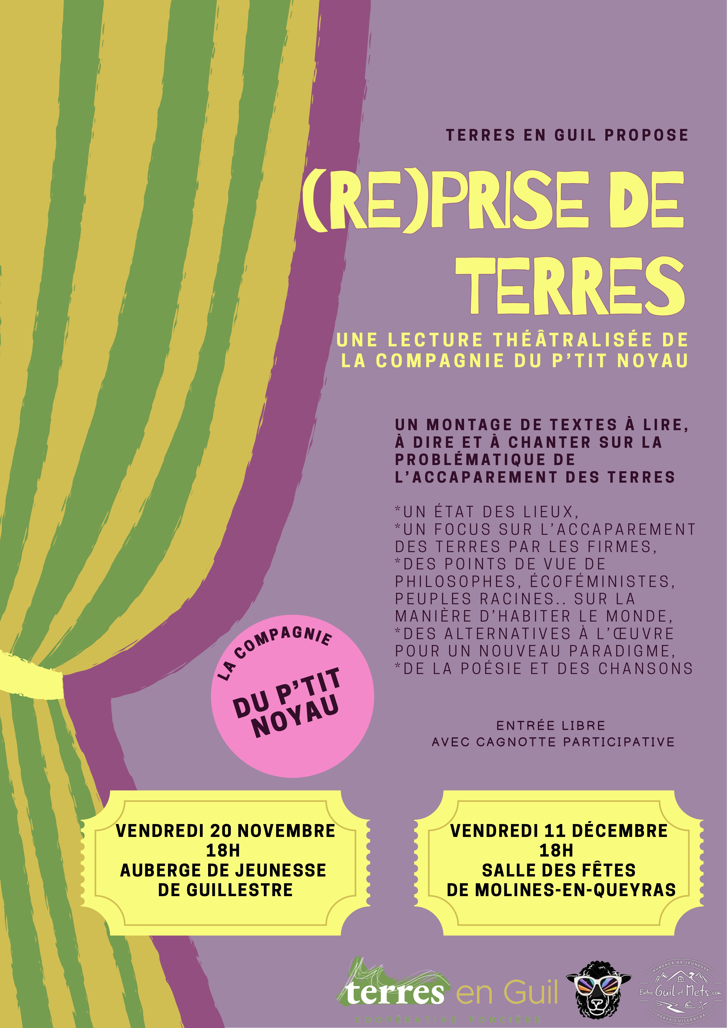 Lecture th��tralis�e : (Re)prise de terres