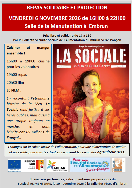 Repas solidaire et projection