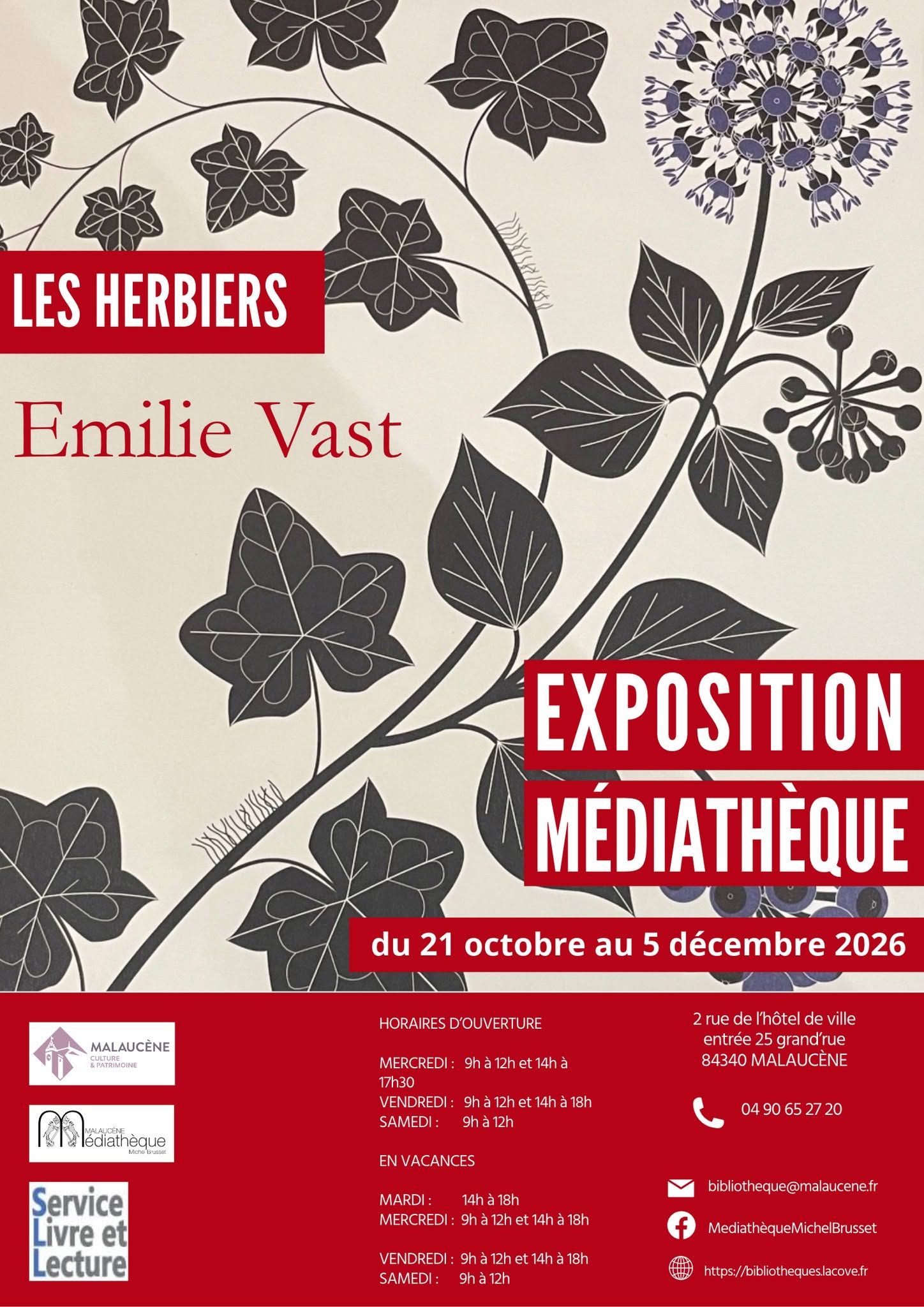 Exposition : Les herbiers d'Emilie Vast