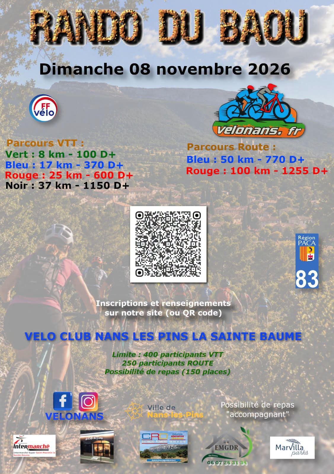 Rando du Baou : VTT et route