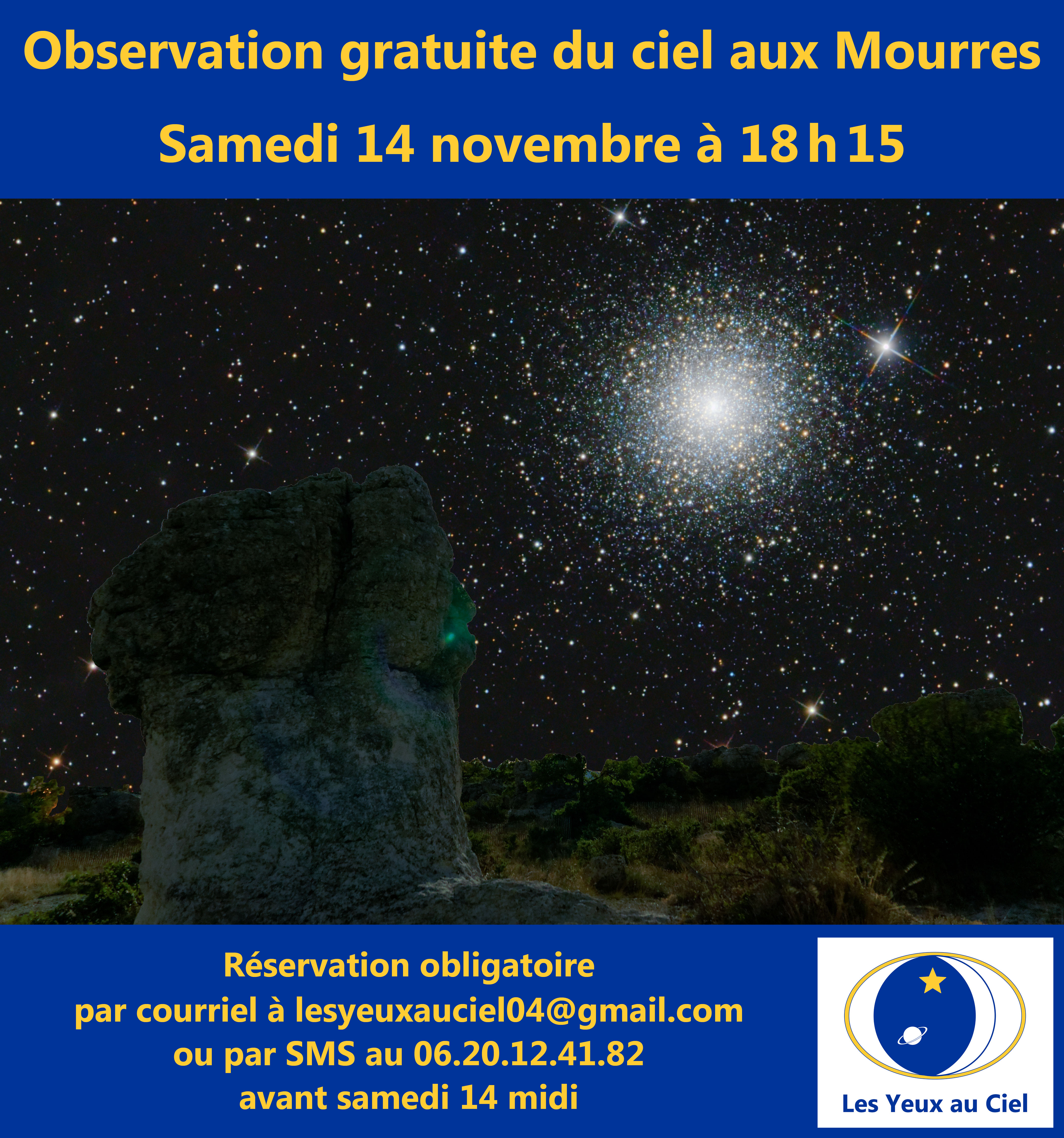 Observation du ciel aux Mourres