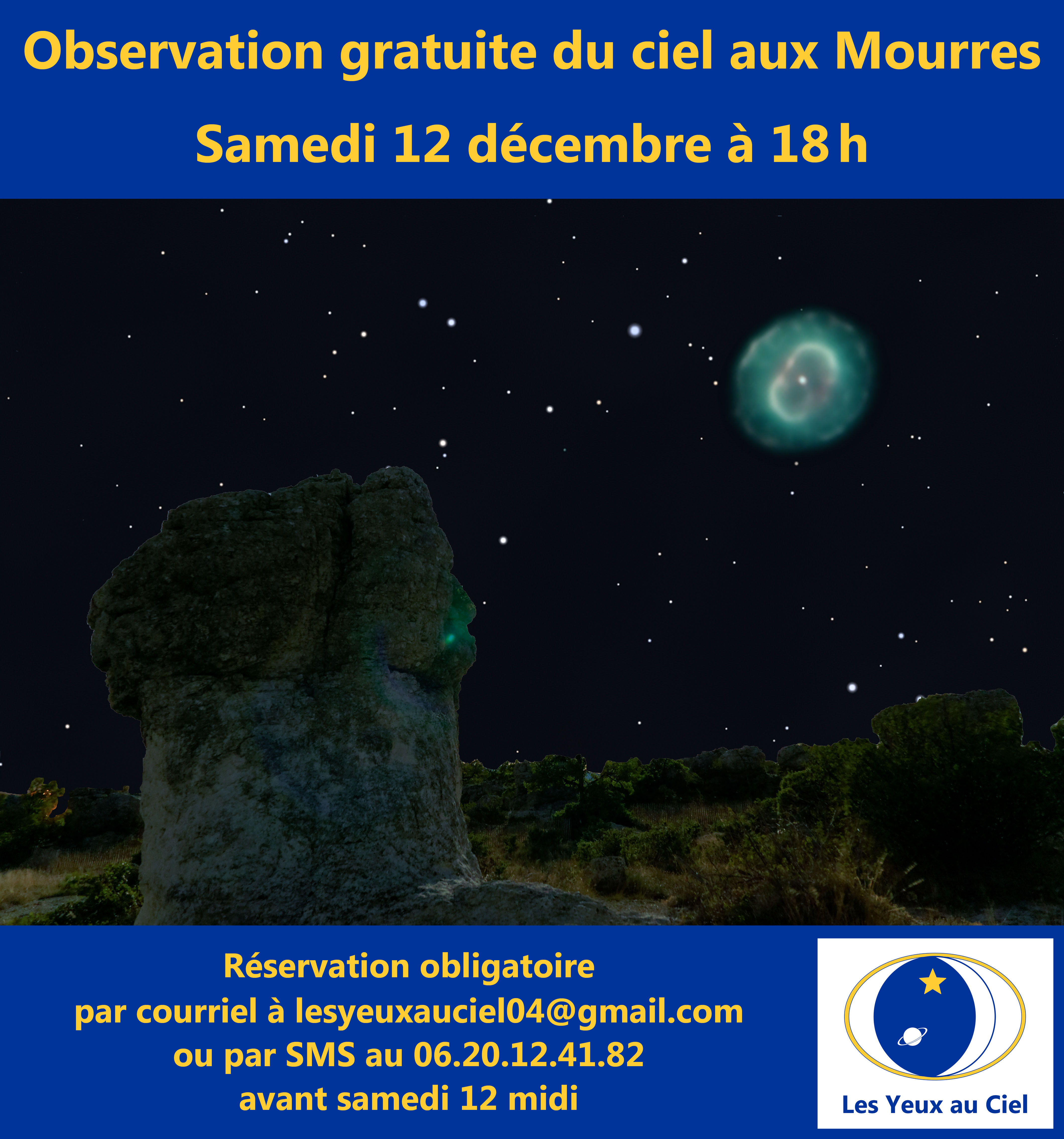 Observation du ciel aux Mourres