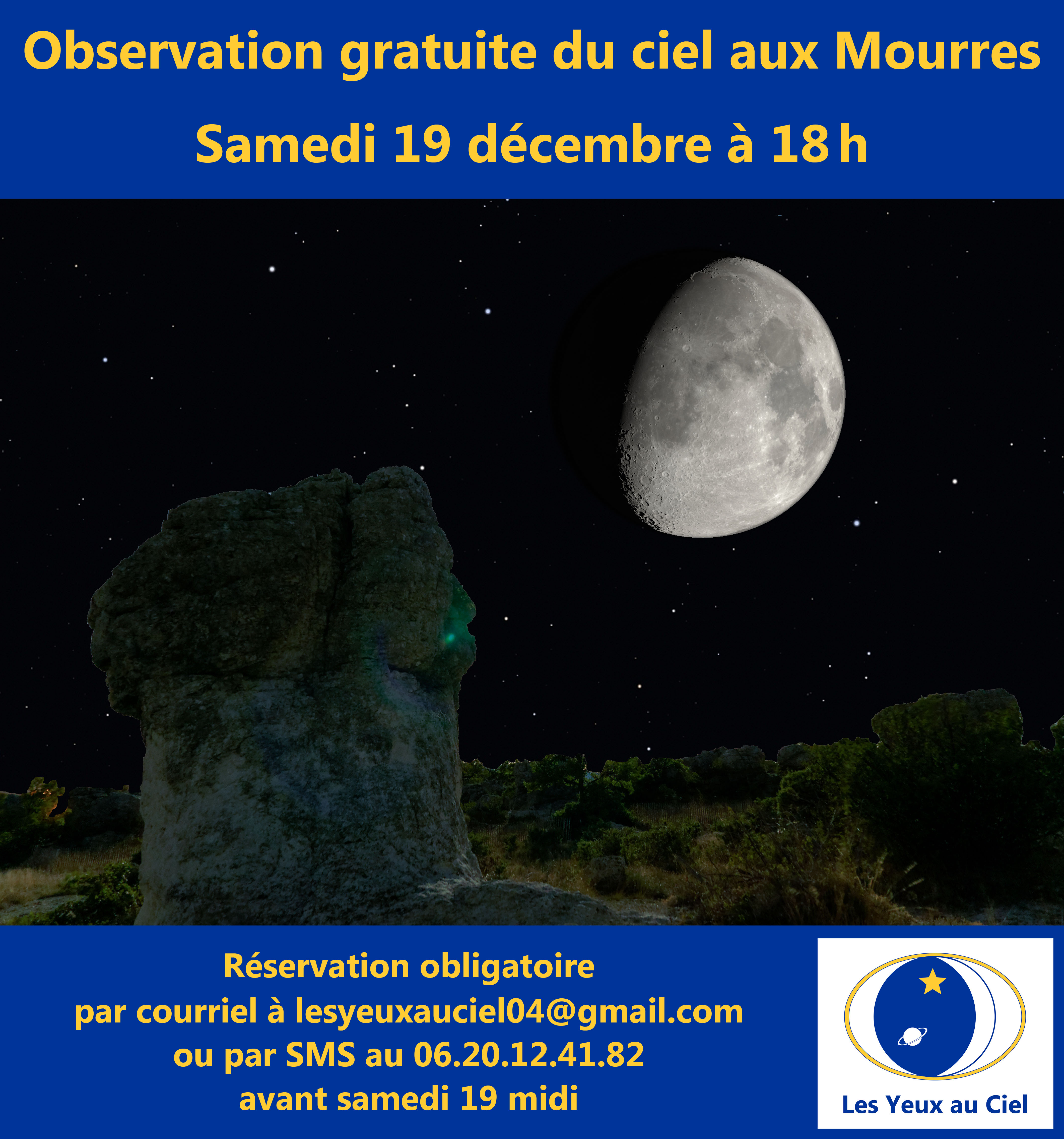 Observation du ciel aux Mourres