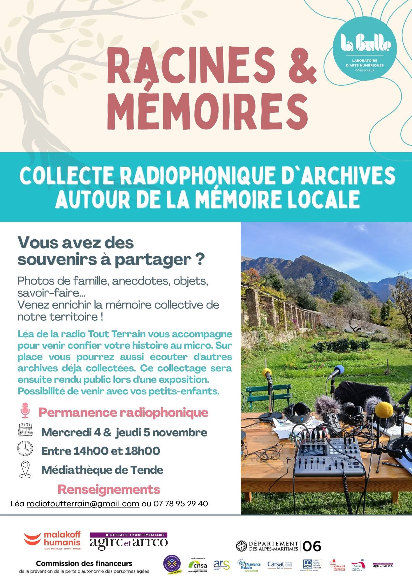 Racines & m�moires : collecte radiophonique autour de la m�moire locale