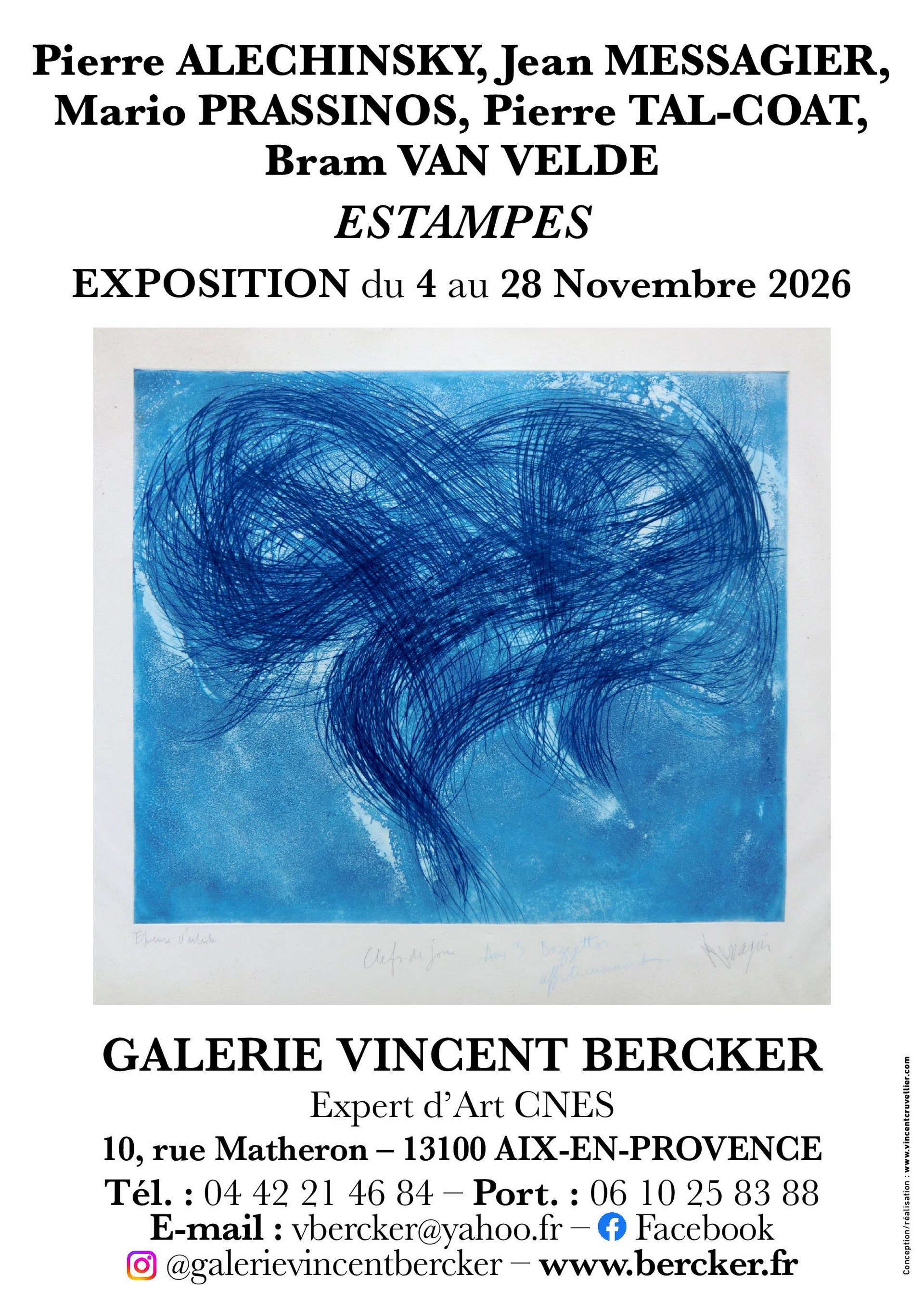 Exposition - Estampes Alechinsky, Messagier, Prassinos, Tal-Coat et Van Velde