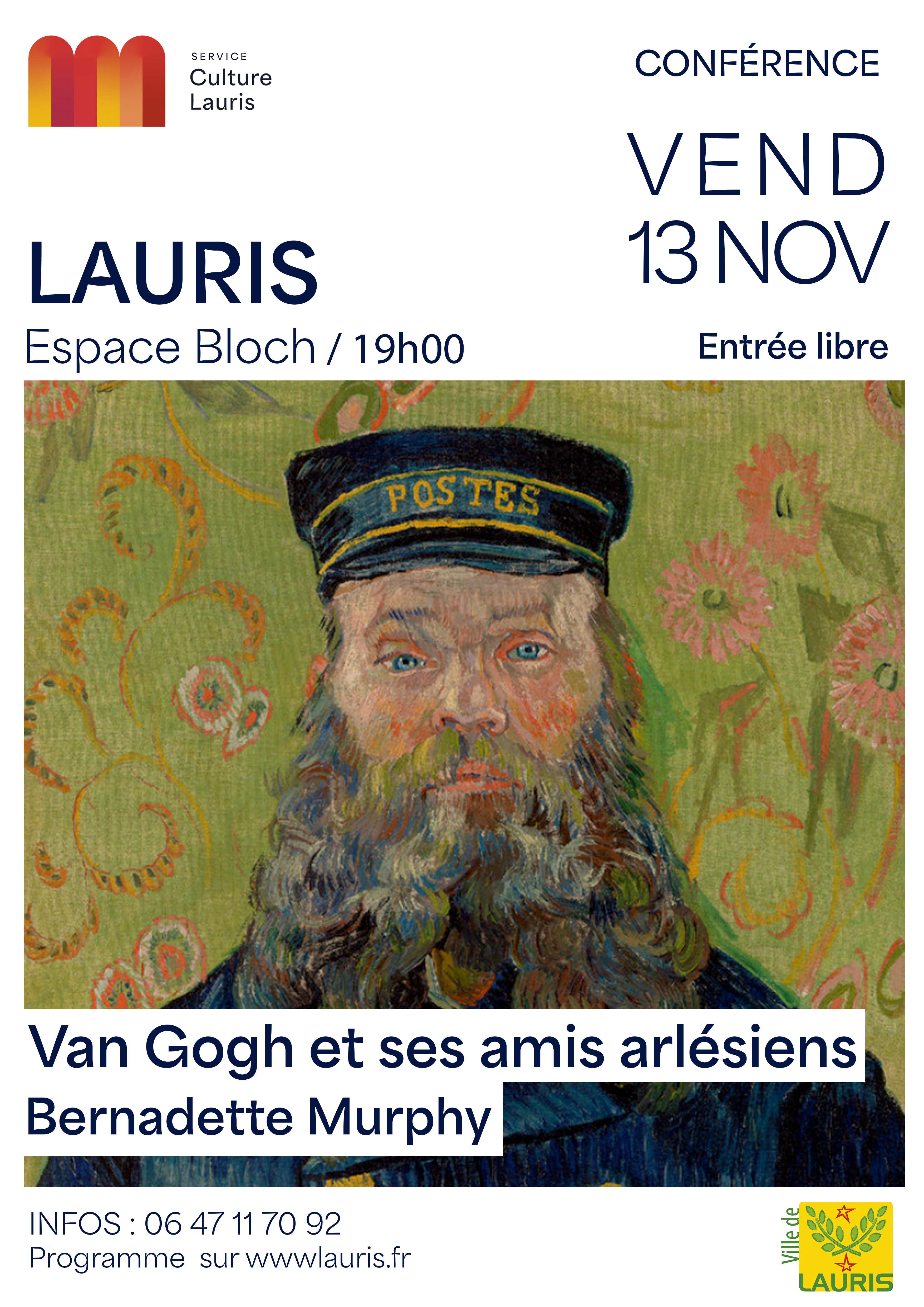 Conf�rence Van Gogh et ses amis arl�siens, par Bernadette Murphy
