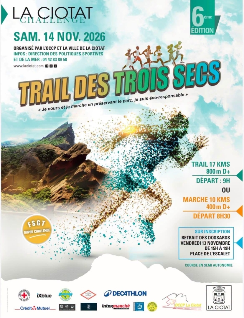 6�me �dition du Trail des Trois Secs