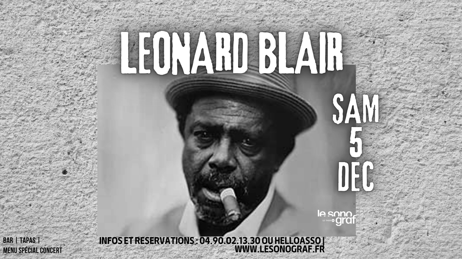 L�onard Blair en concert au Sonograf