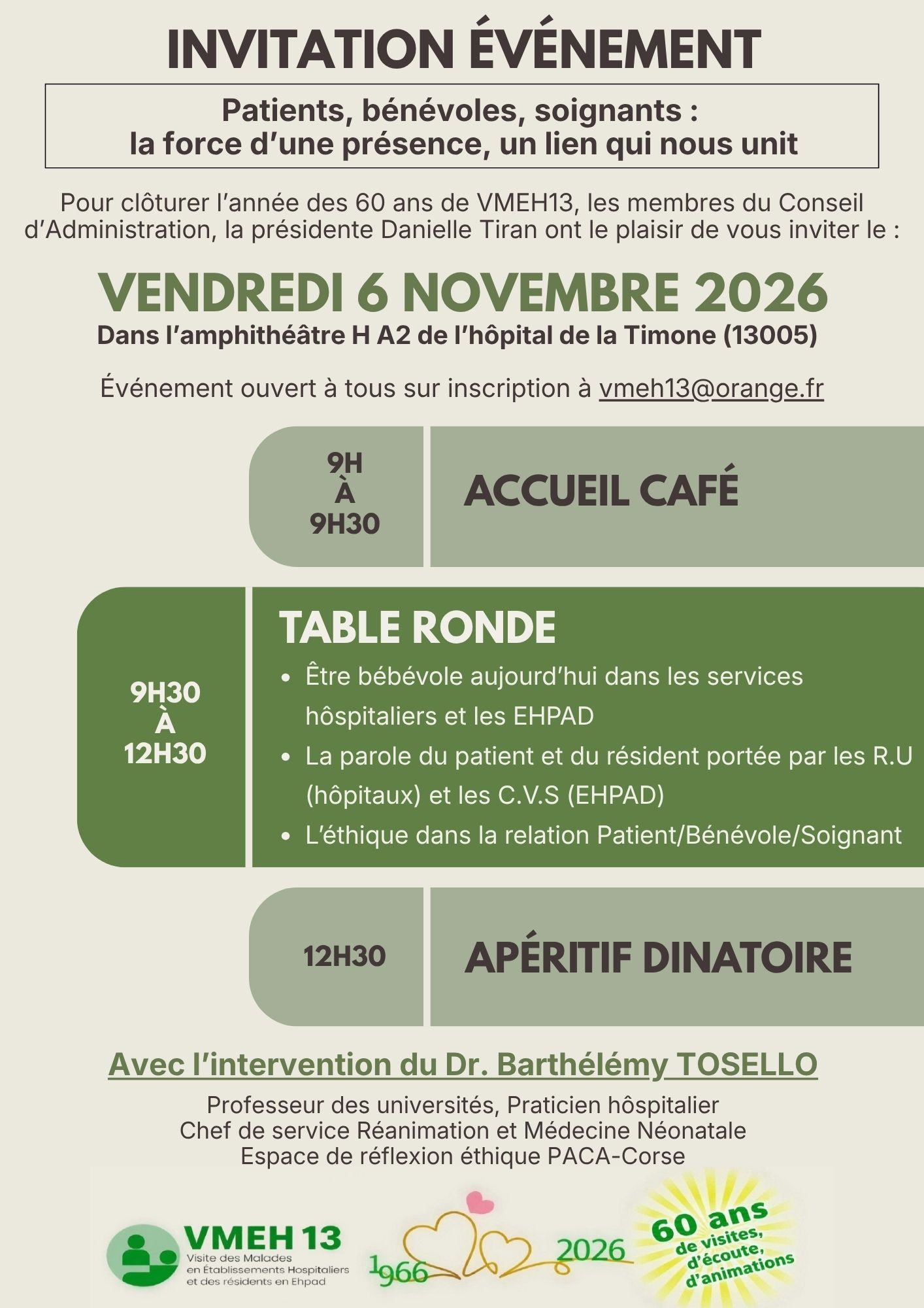 Table ronde � Patients, b�n�voles, soignants �