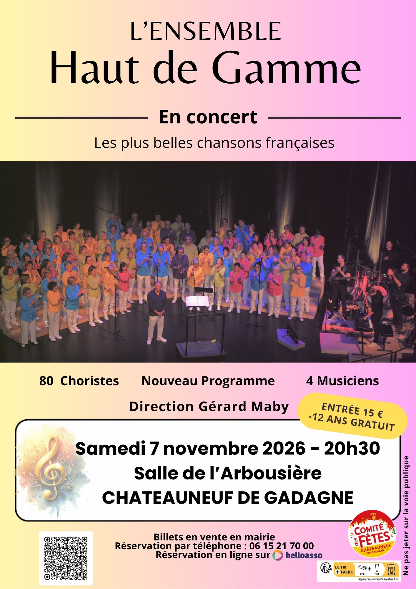 Concert de la Chorale Haut de Gamme � l'Arbousi�re