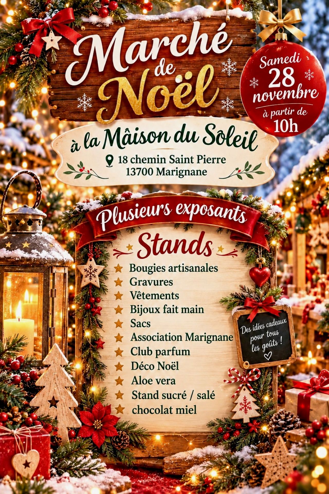 March� de No�l � la Maison du Soleil