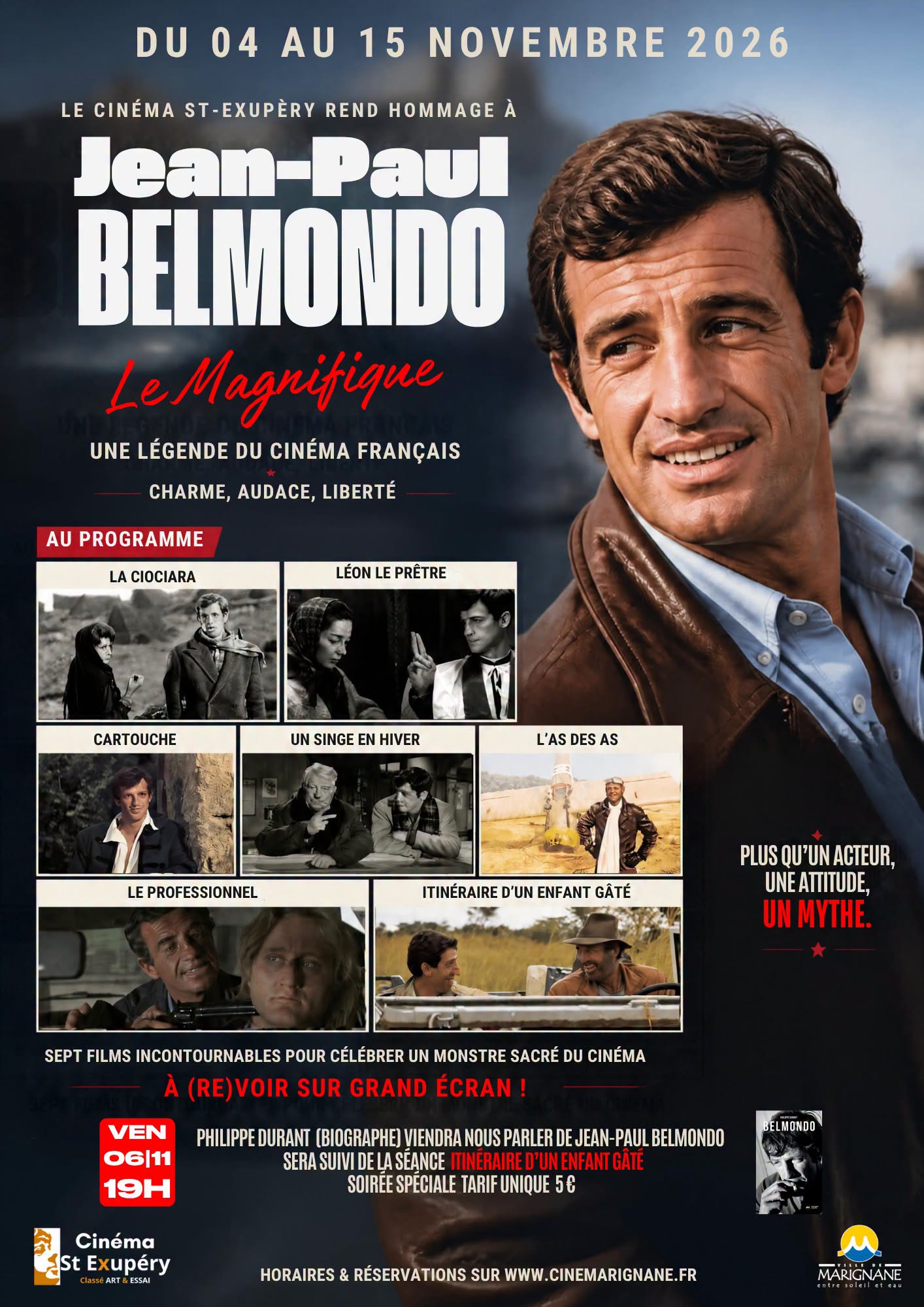 Cin�ma : Hommage � Jean-Paul Belmondo 