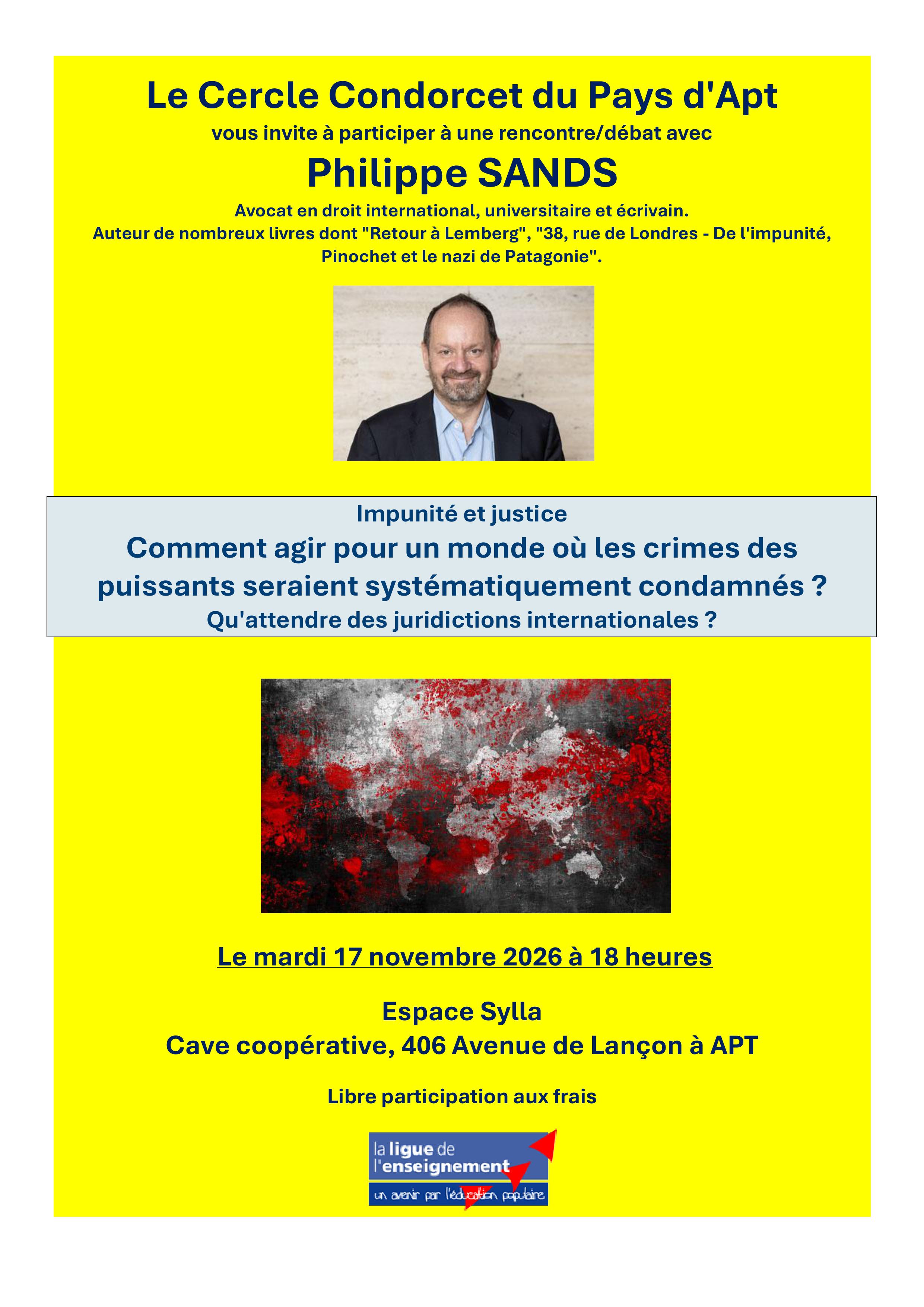 Conf�rence/D�bat � l'initiative du Cercle Condorcet du pays d'Apt